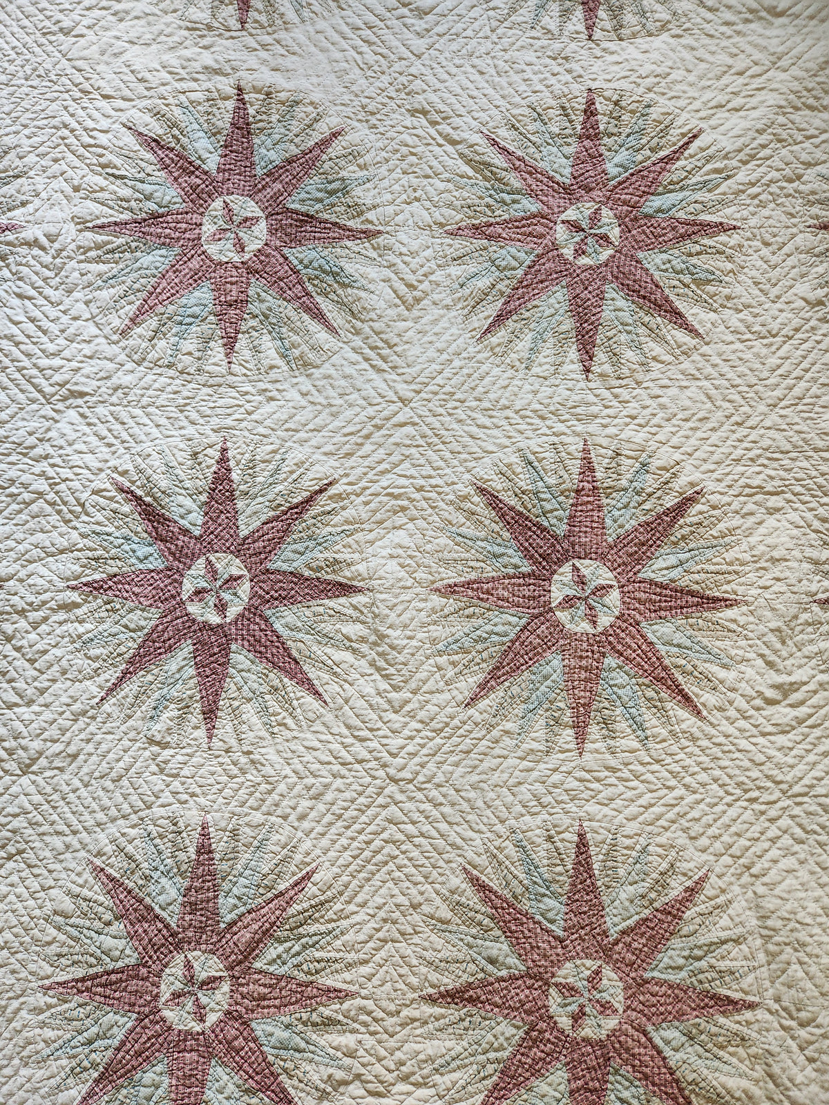 Antique 19th Century Compass Quilt