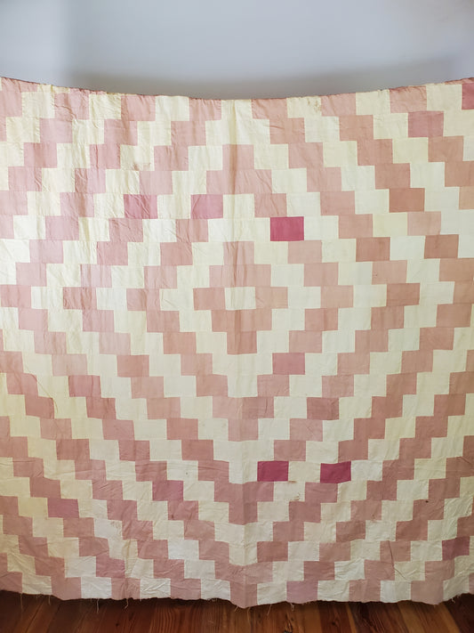 Tobacco Sack Quilt Top c1880