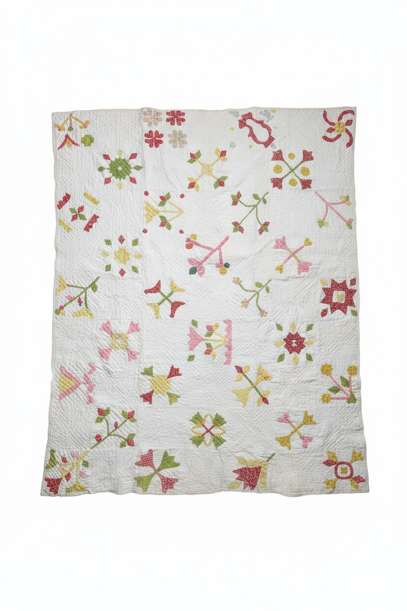 Antique Applique Quilt c1870