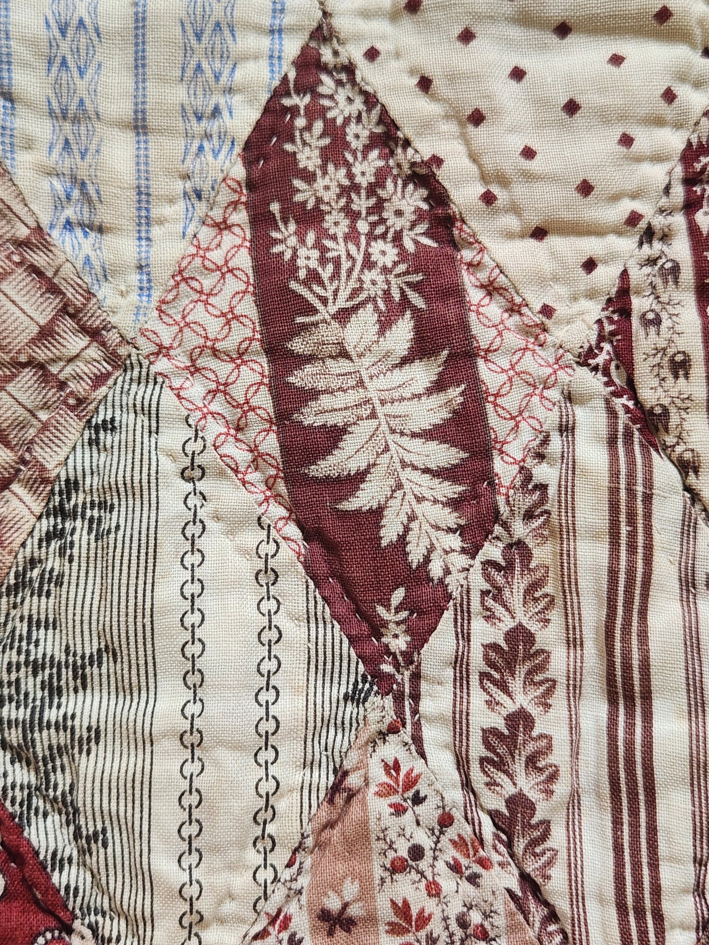 Antique Semi-Charm Diamond Quilt c1880