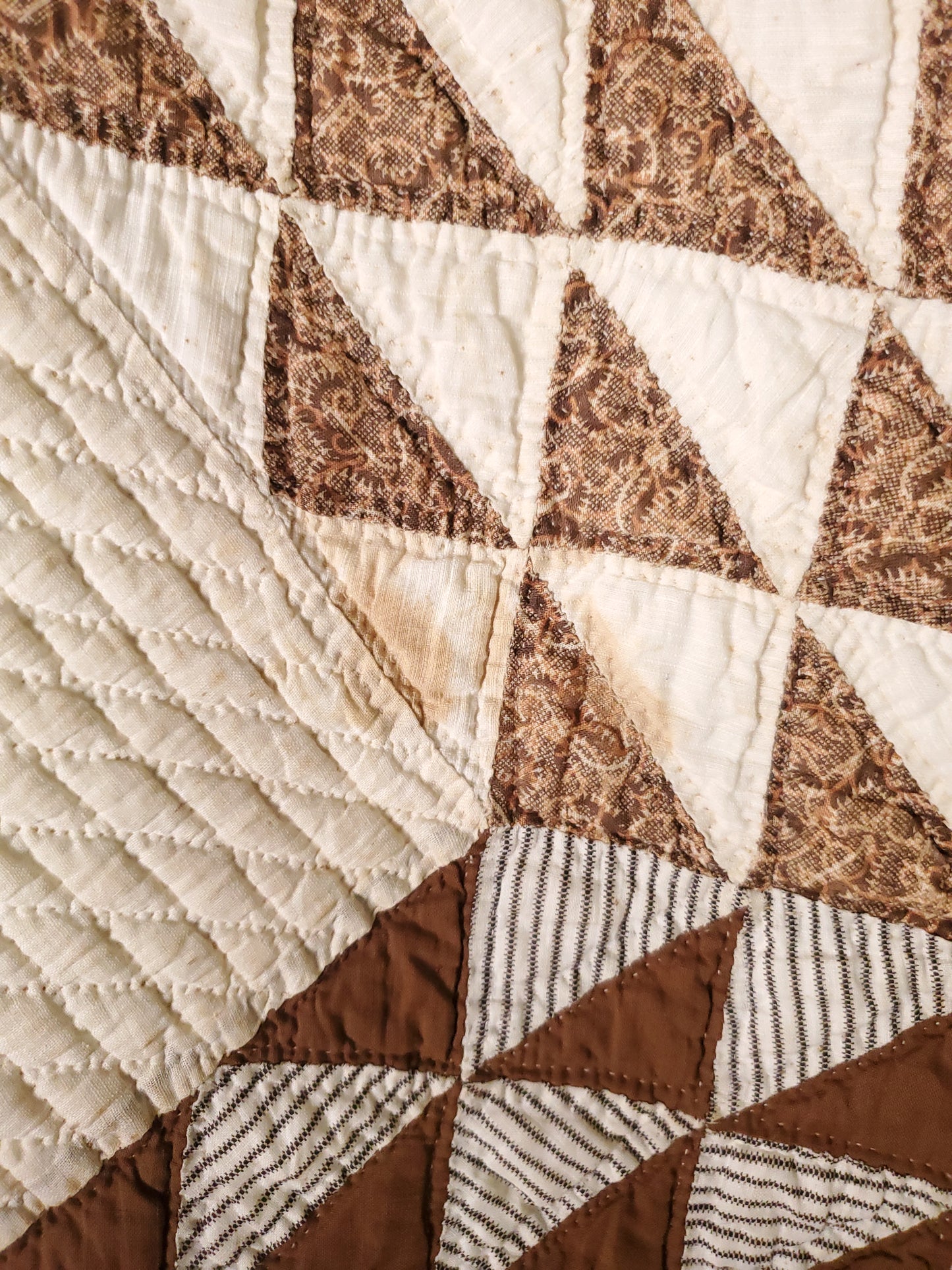 Antique Ocean Waves Quilt with Provenance, ca 1890