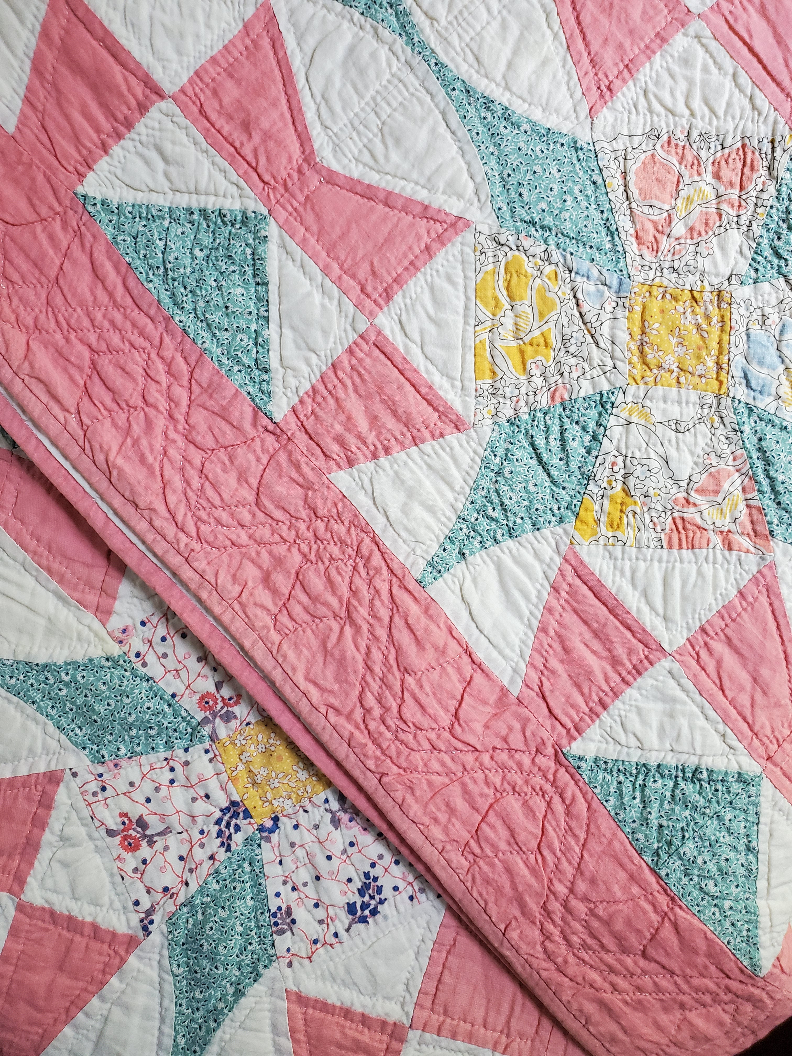 Beautiful vintage fashion quilt