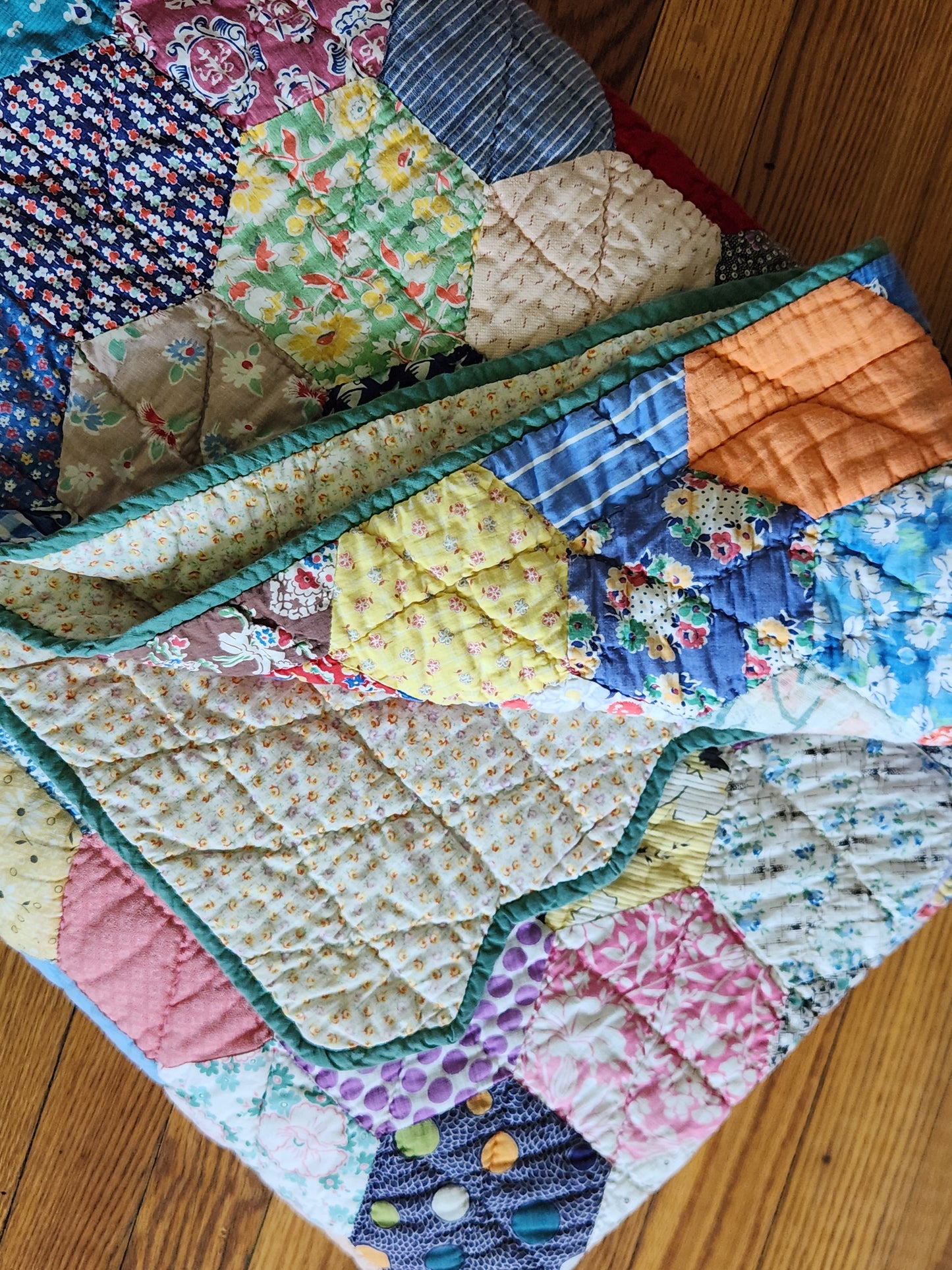 Hexagon Quilt c1940