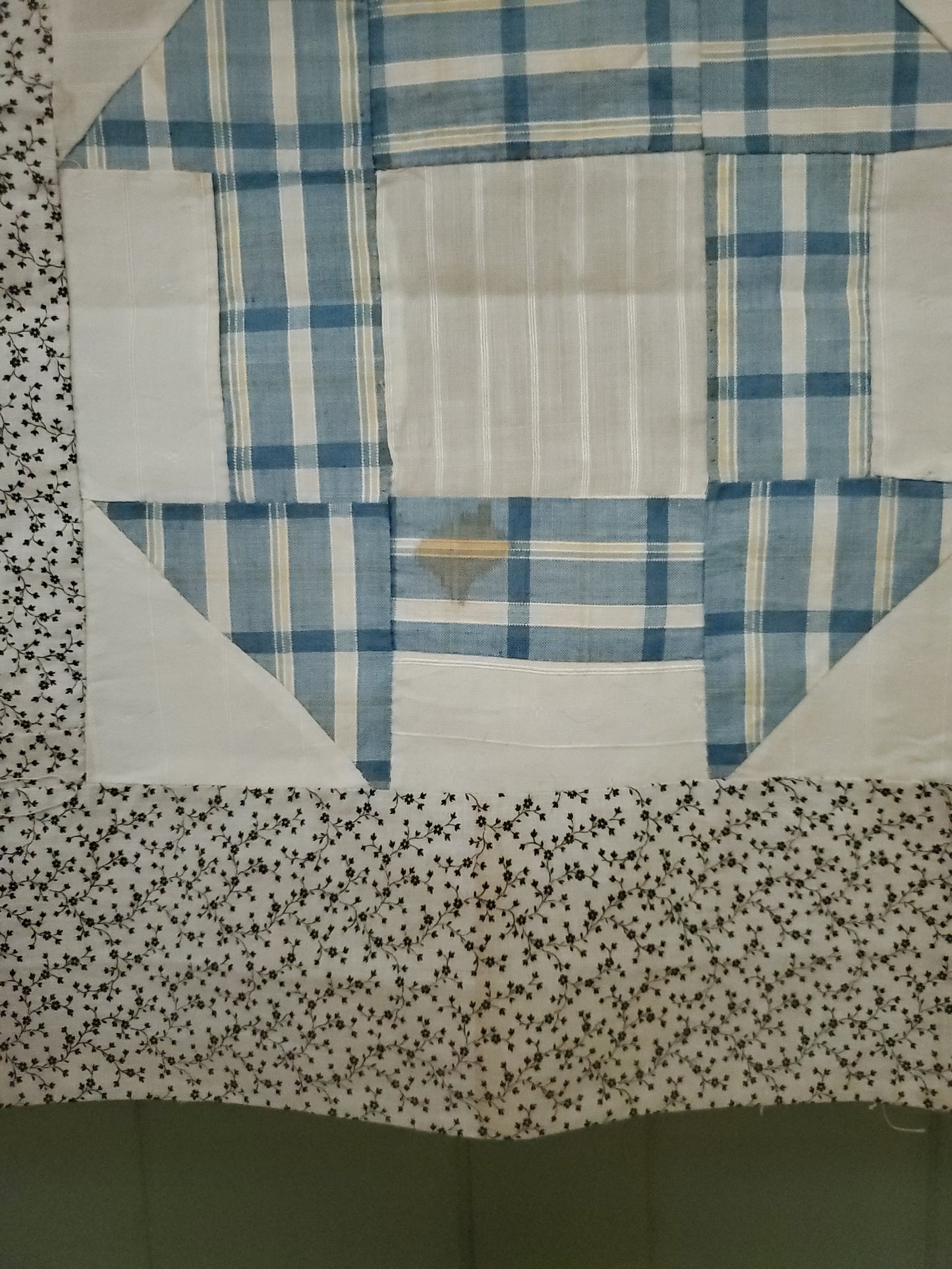 Small Antique Unfinished Quilt Top, ca 1900