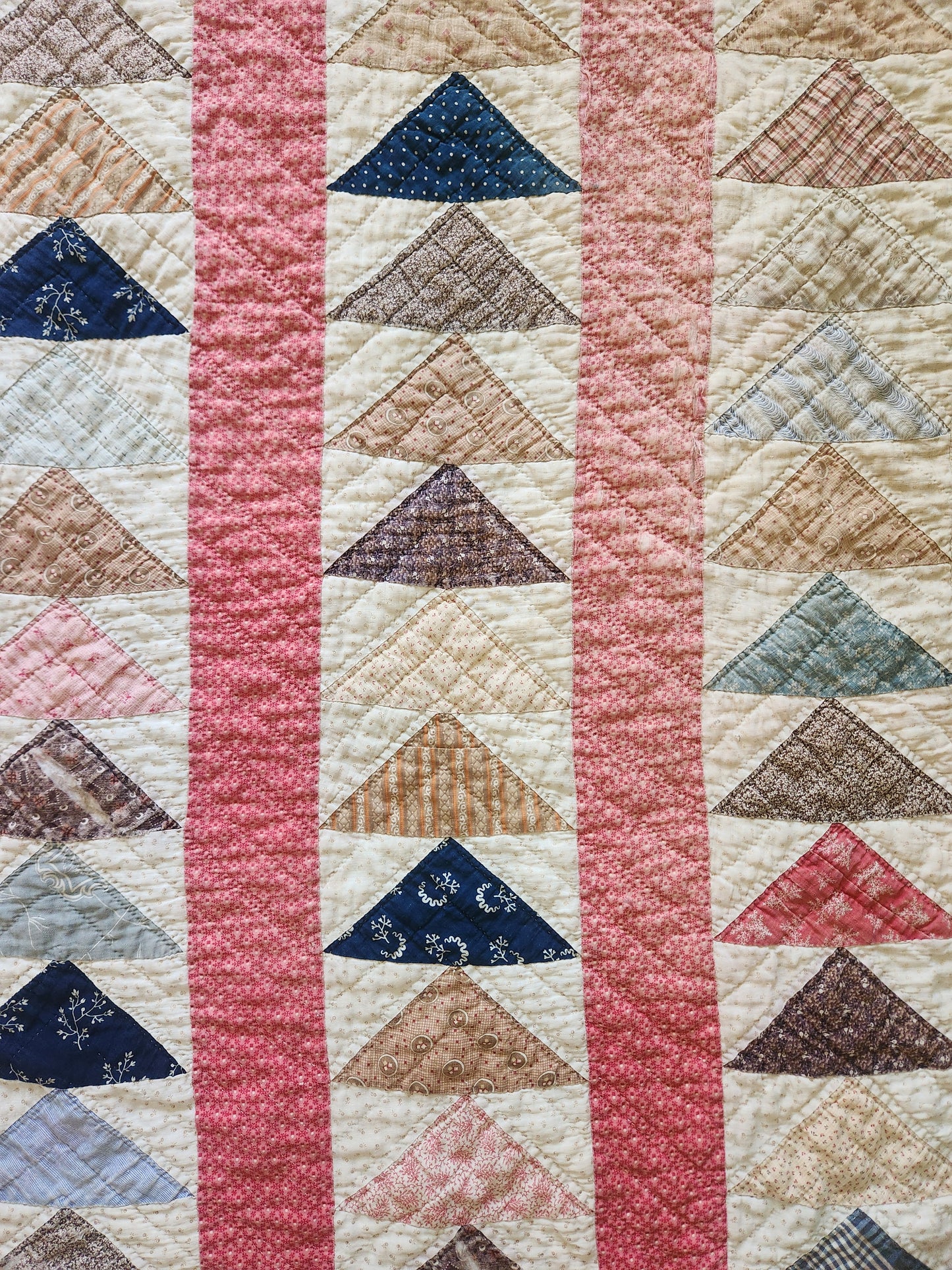 Antique Flying Geese Quilt c1880