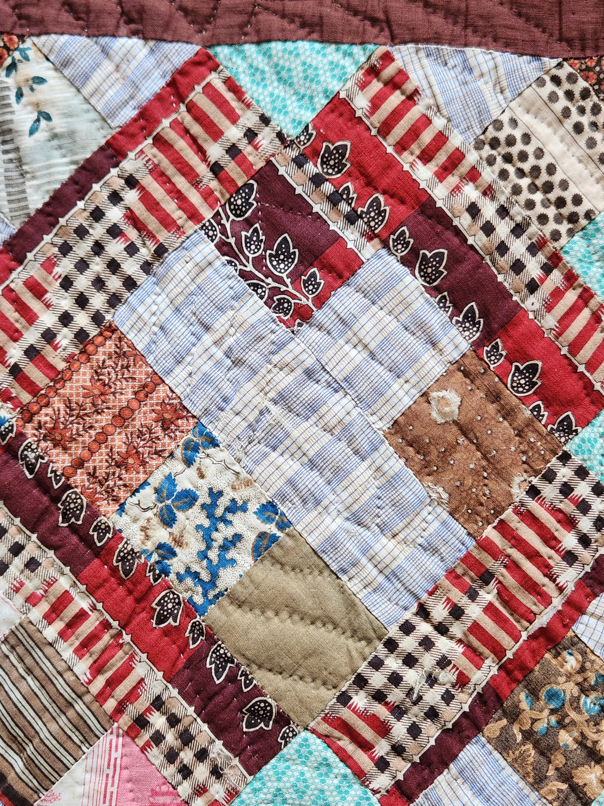 Antique Album Block Quilt c1870