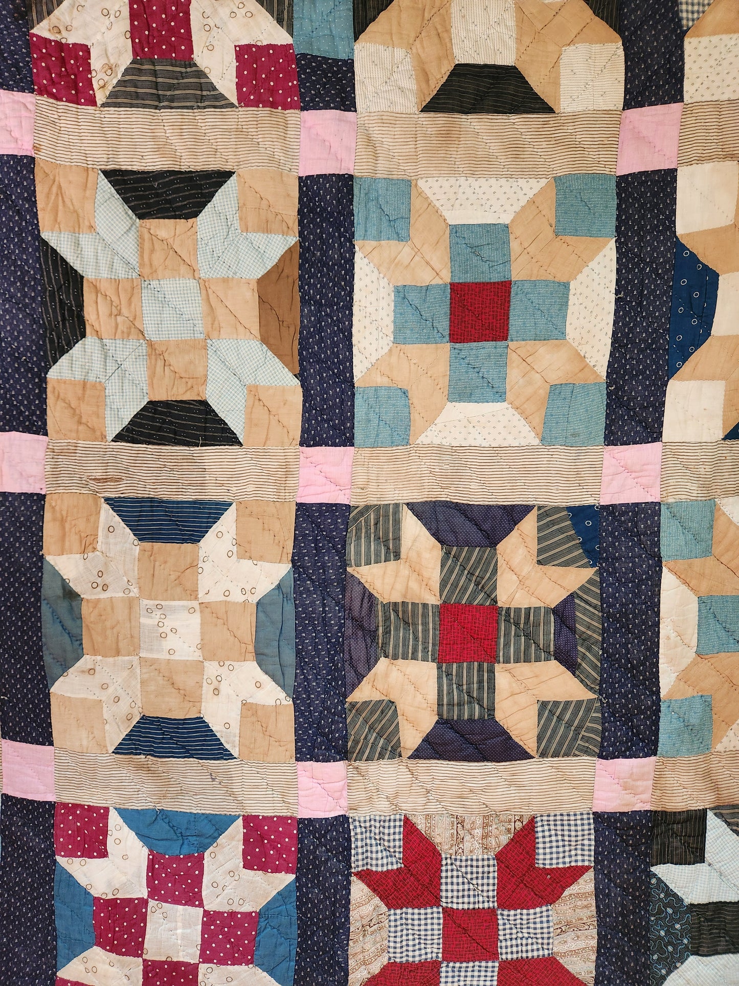 Primitive Patchwork Quilt c1900