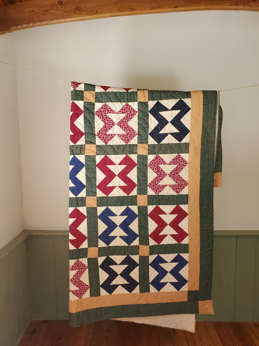 Antique Patchwork Quilt c1890