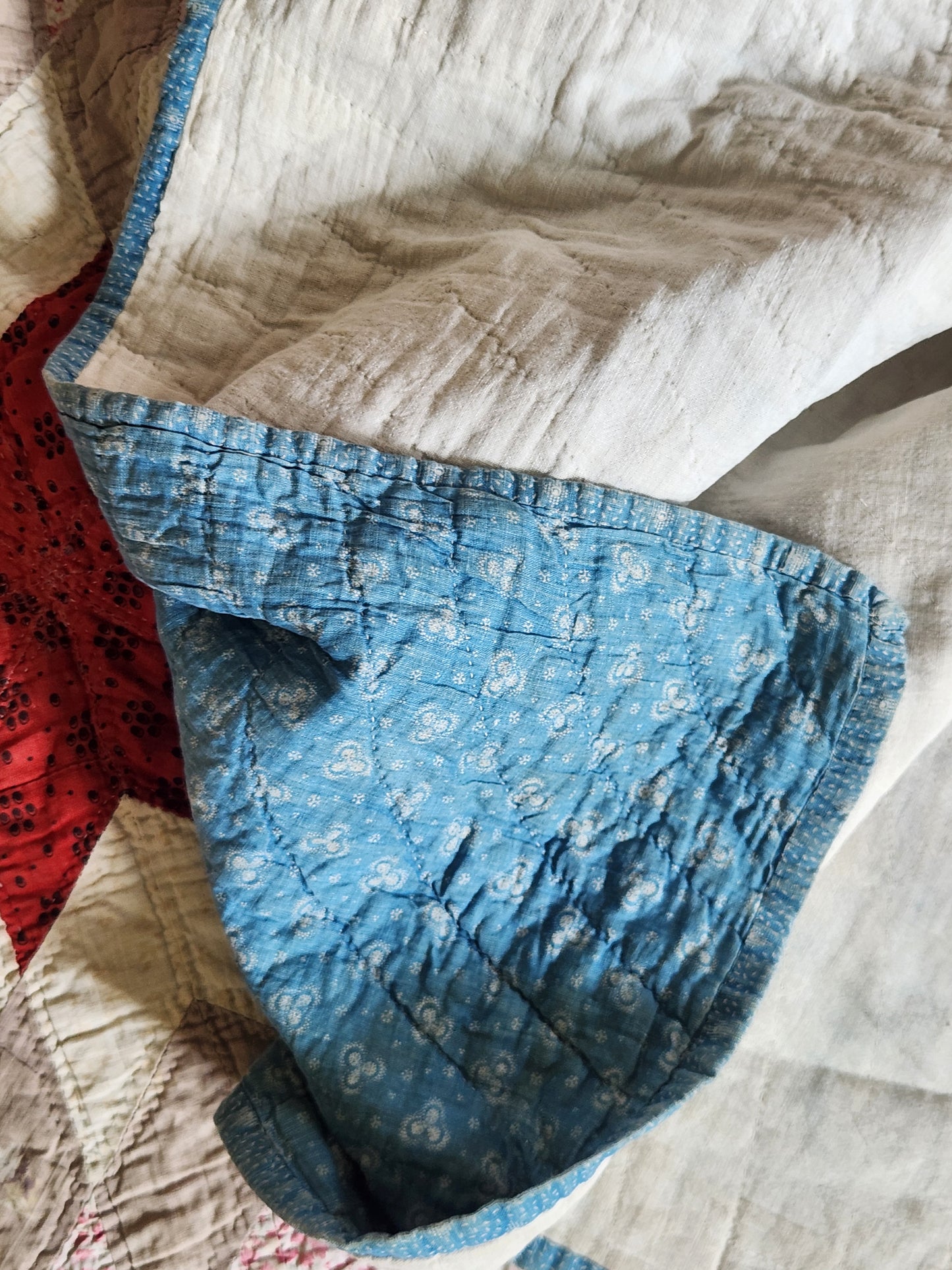 Antique Lone Star Patchwork Quilt