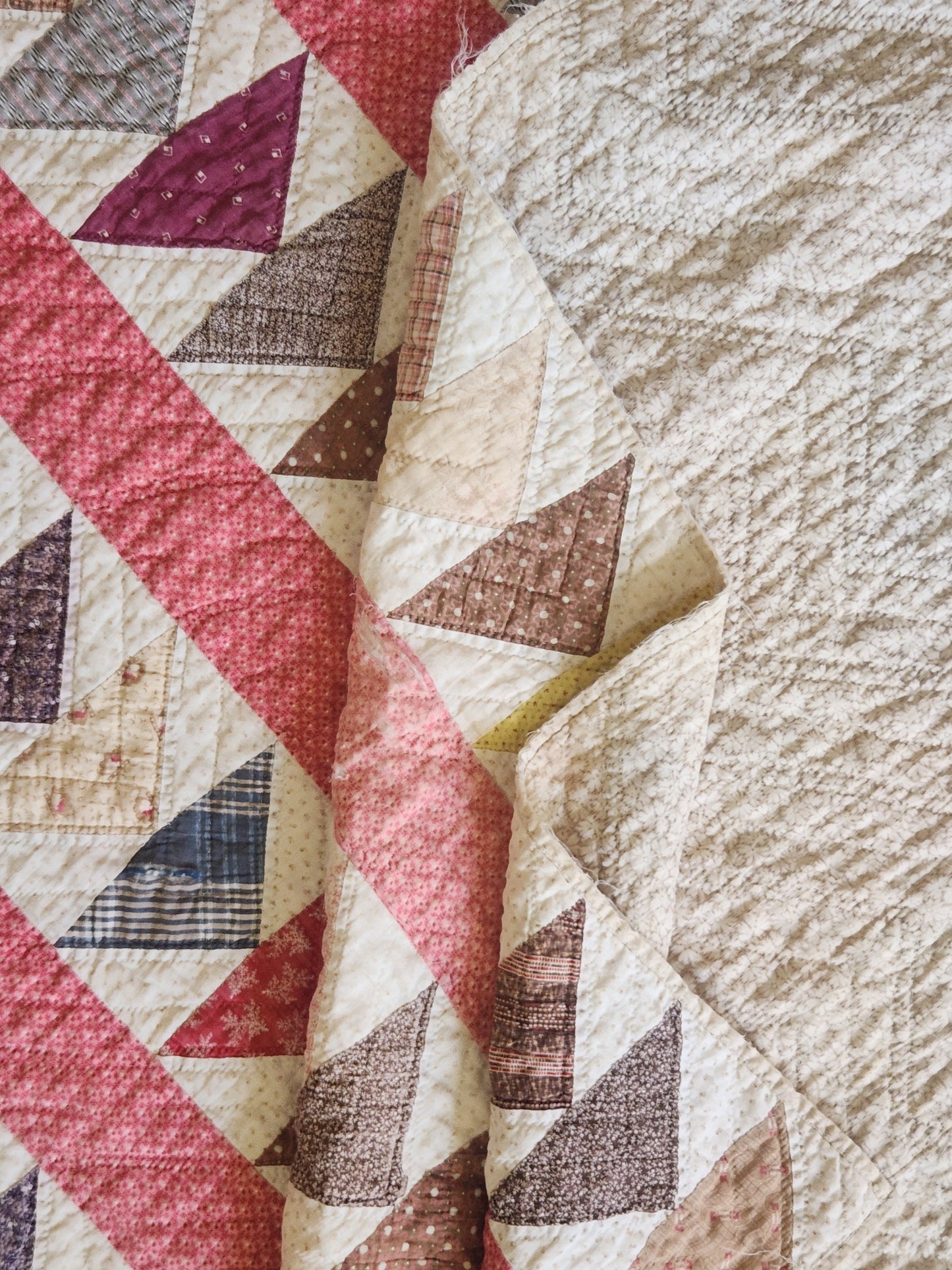 Antique Flying Geese Quilt c1880