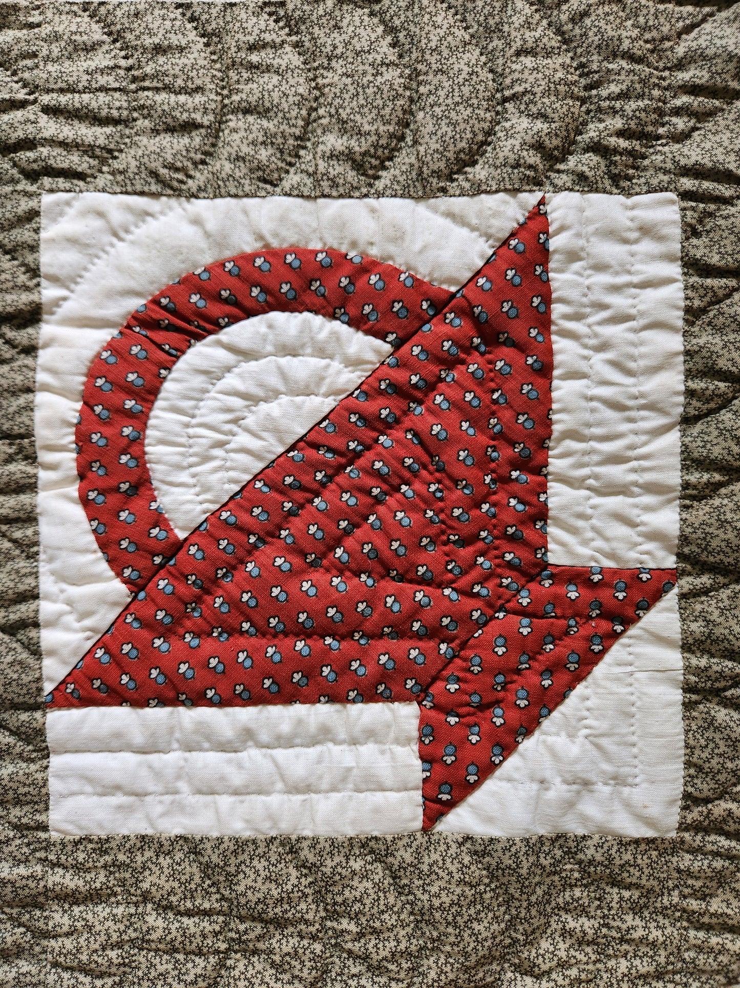 Antique 19th Century Baskets Quilt