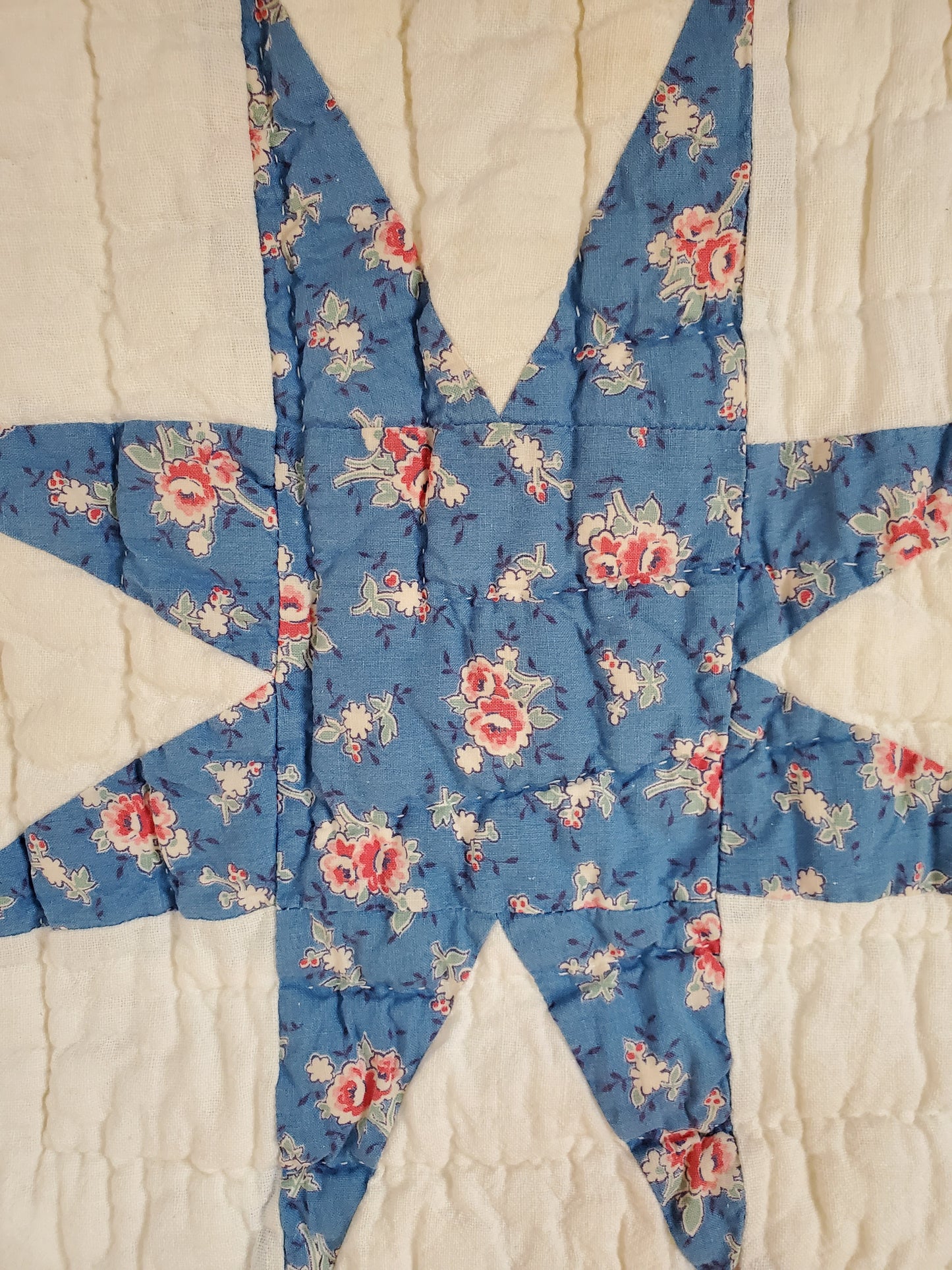 Vintage Sack Star Quilt, ca 1950