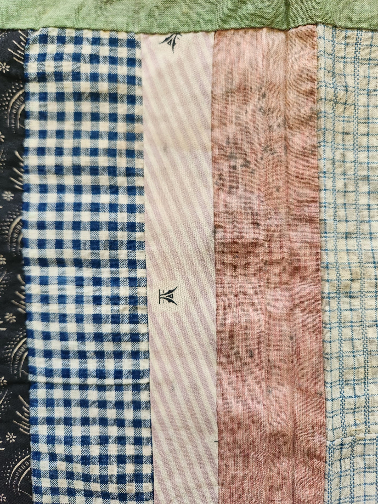 Strip Quilt Top c1920