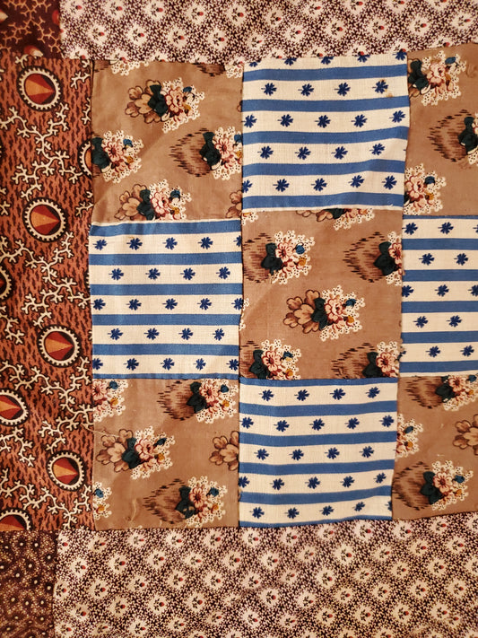 19th Century Antique Madder Quilt Top