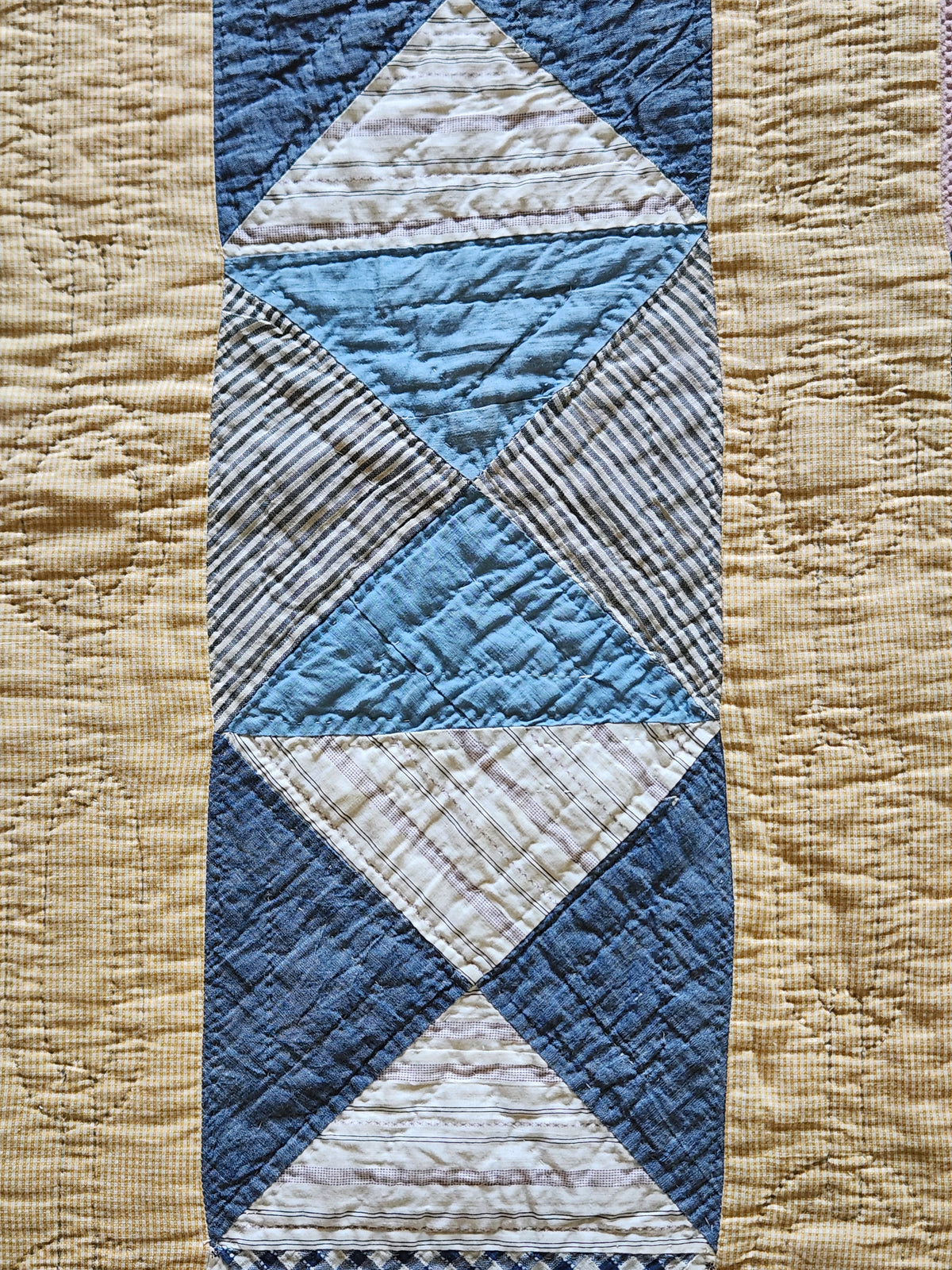 Antique Patchwork Chain Quilt c1920