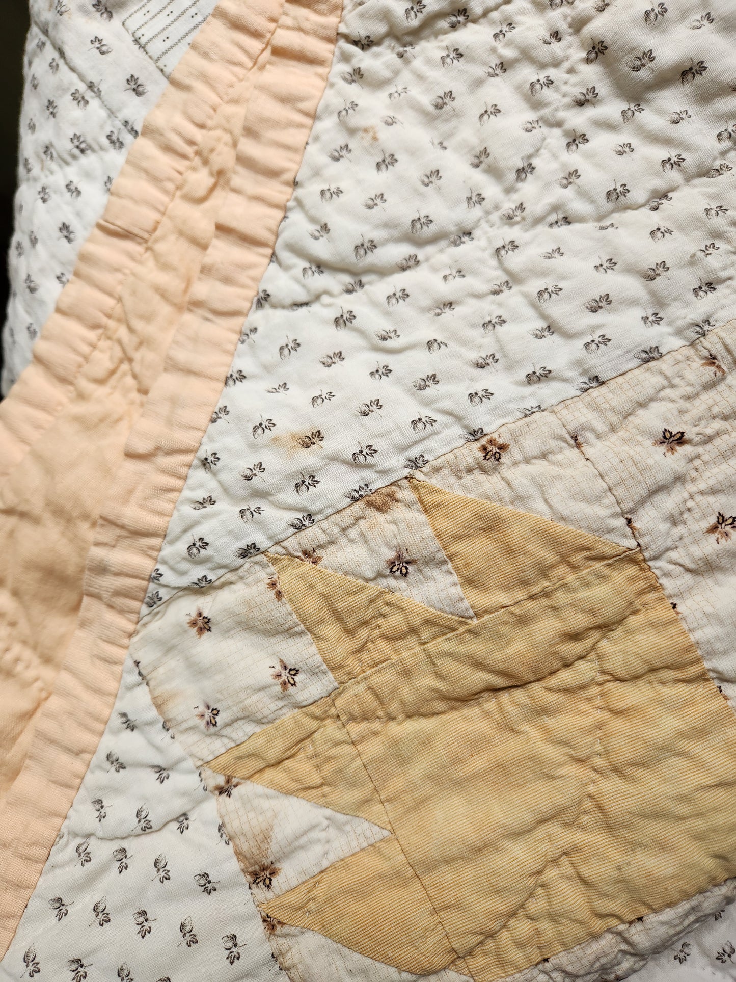 Antique Bear Paw Patchwork Quilt c1890