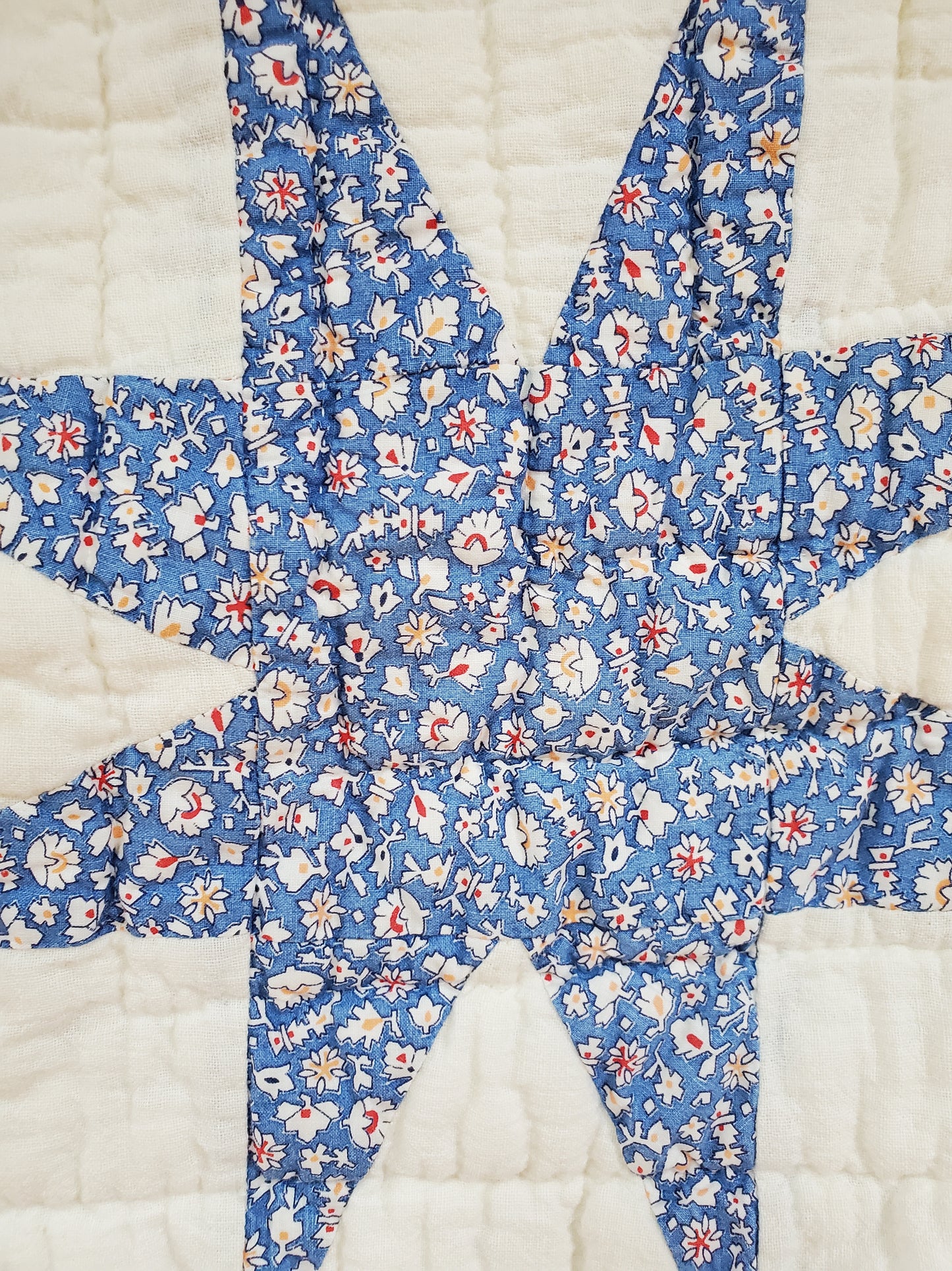 Vintage Sack Star Quilt, ca 1950