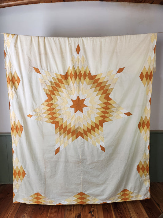 Vintage Lone Star Coverlet c1940 (B)