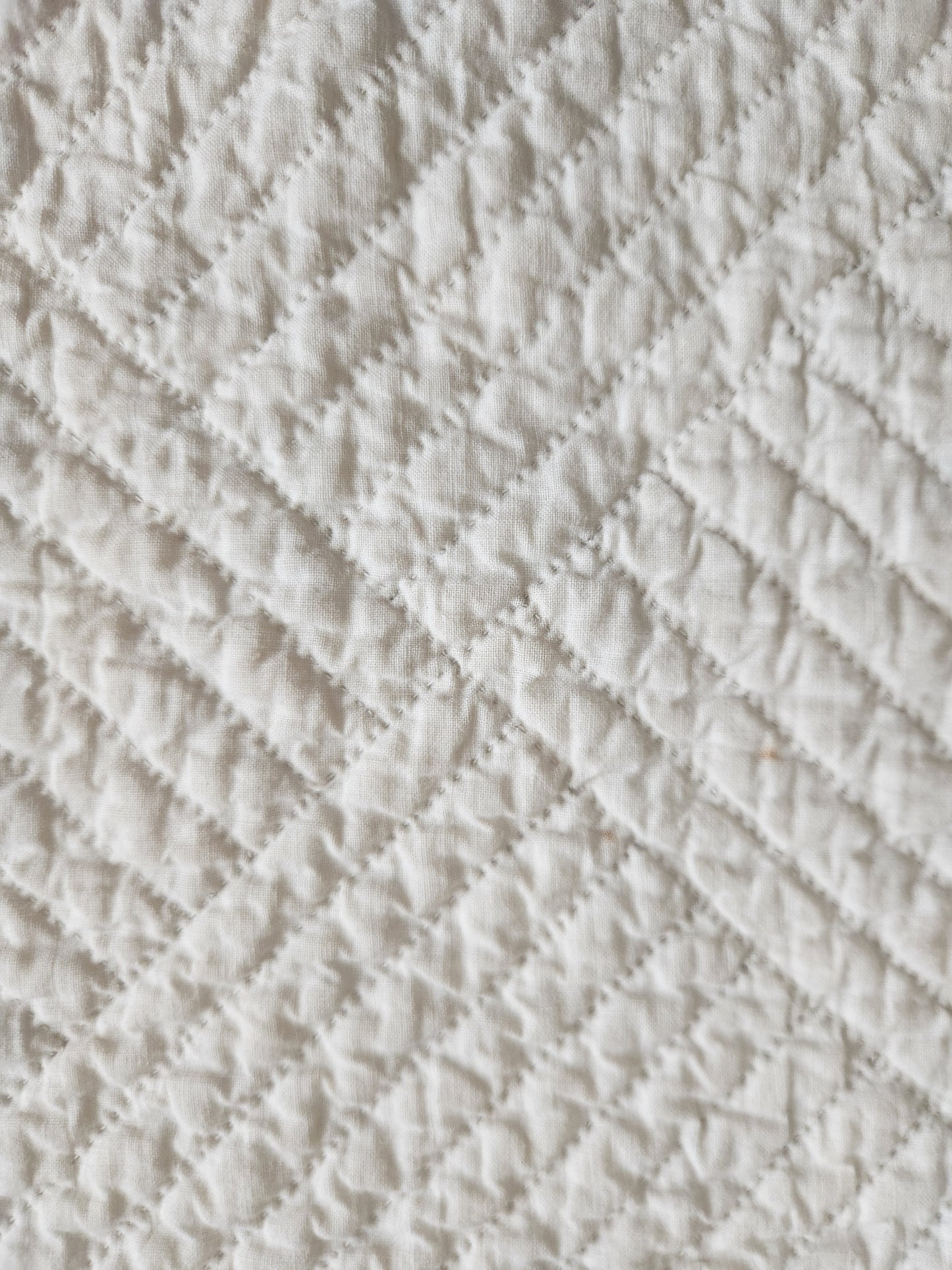 Antique Blue & White Triple Irish Chain Quilt c1900