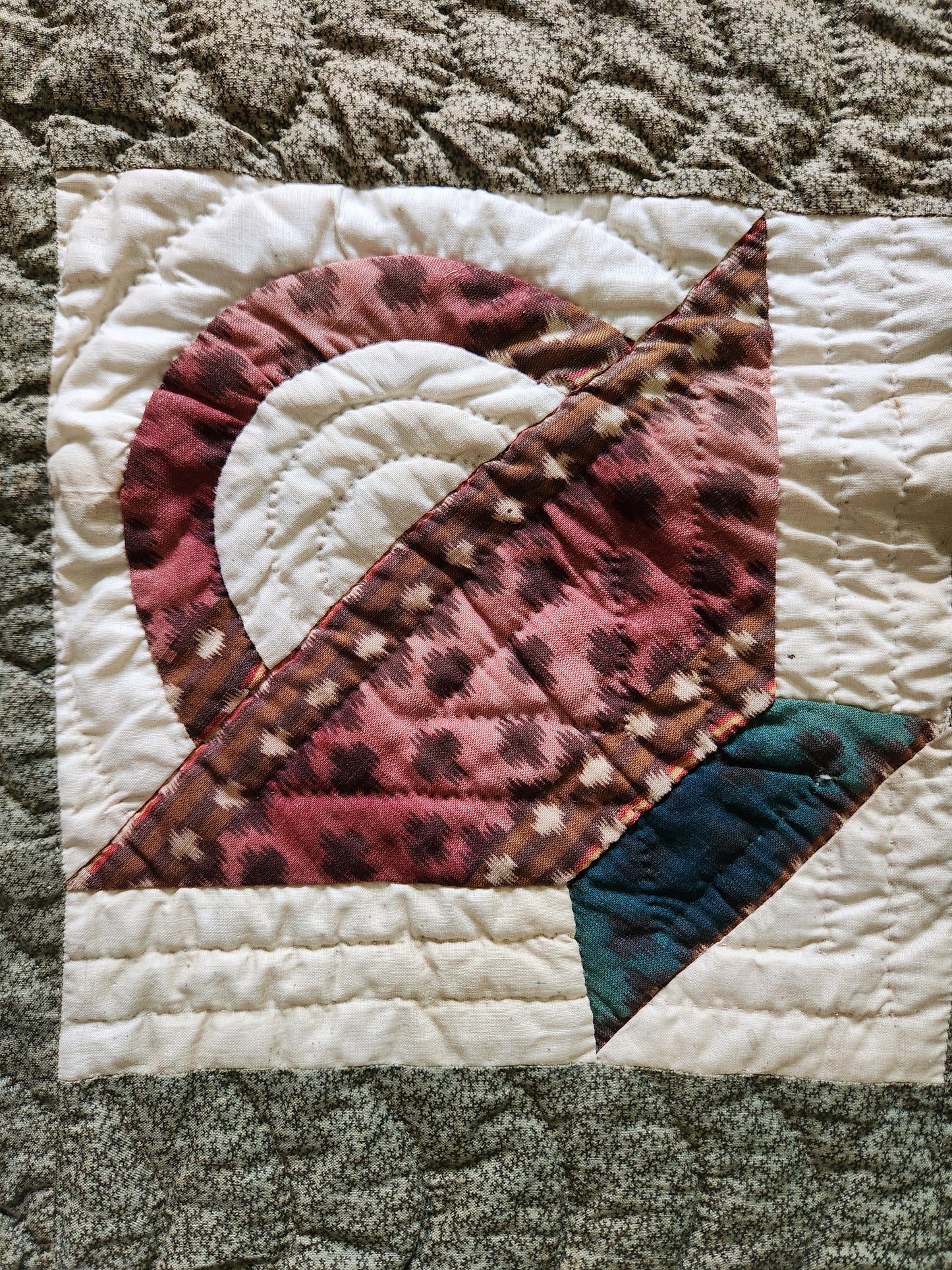Antique 19th Century Baskets Quilt