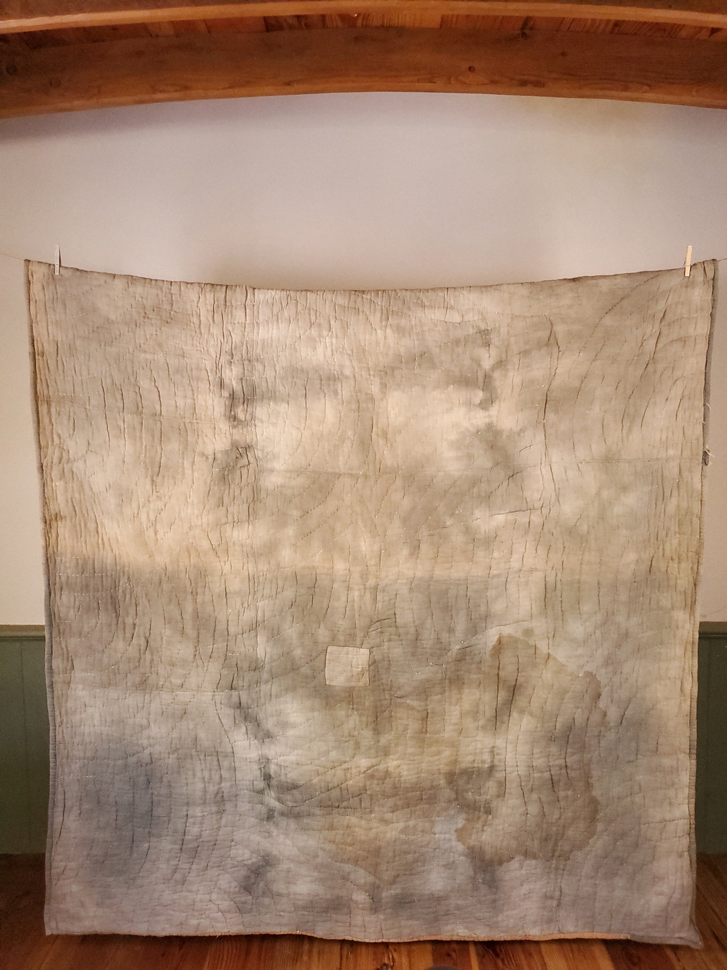 Antique Feed Sack String Quilt