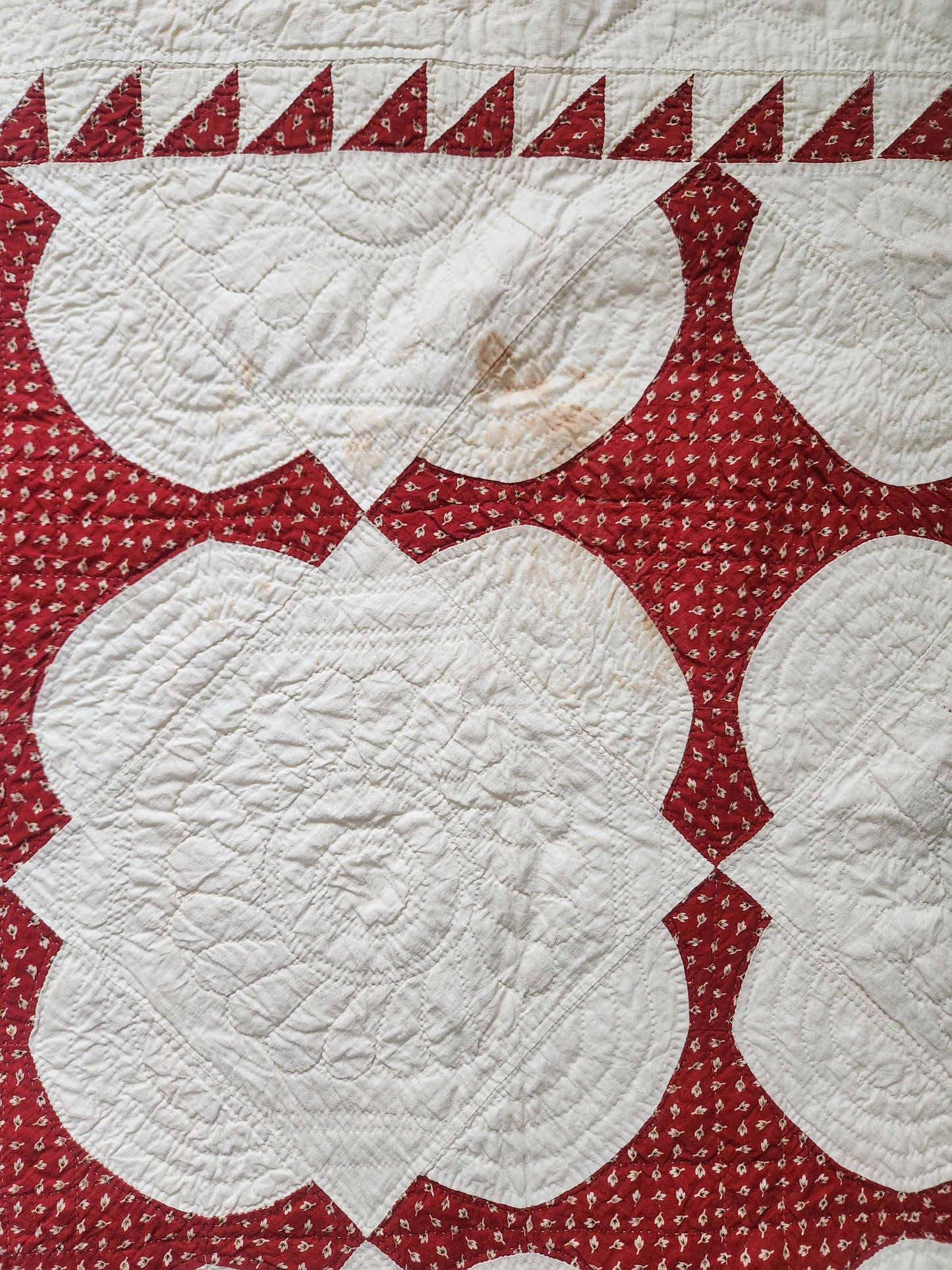 19th Century Red and White Quilt