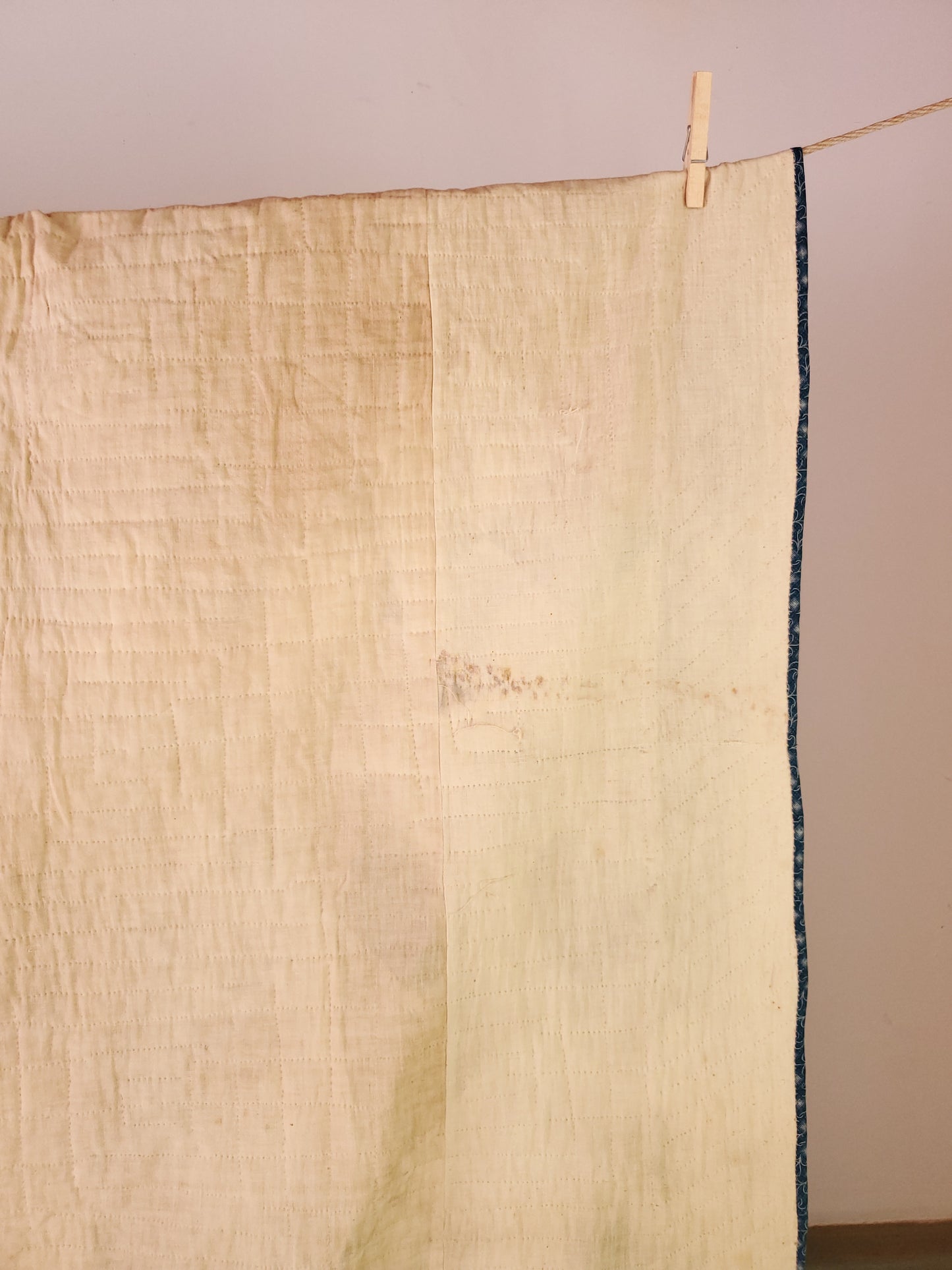 Antique Four Patch Inscribed Dated Quilt, 1894