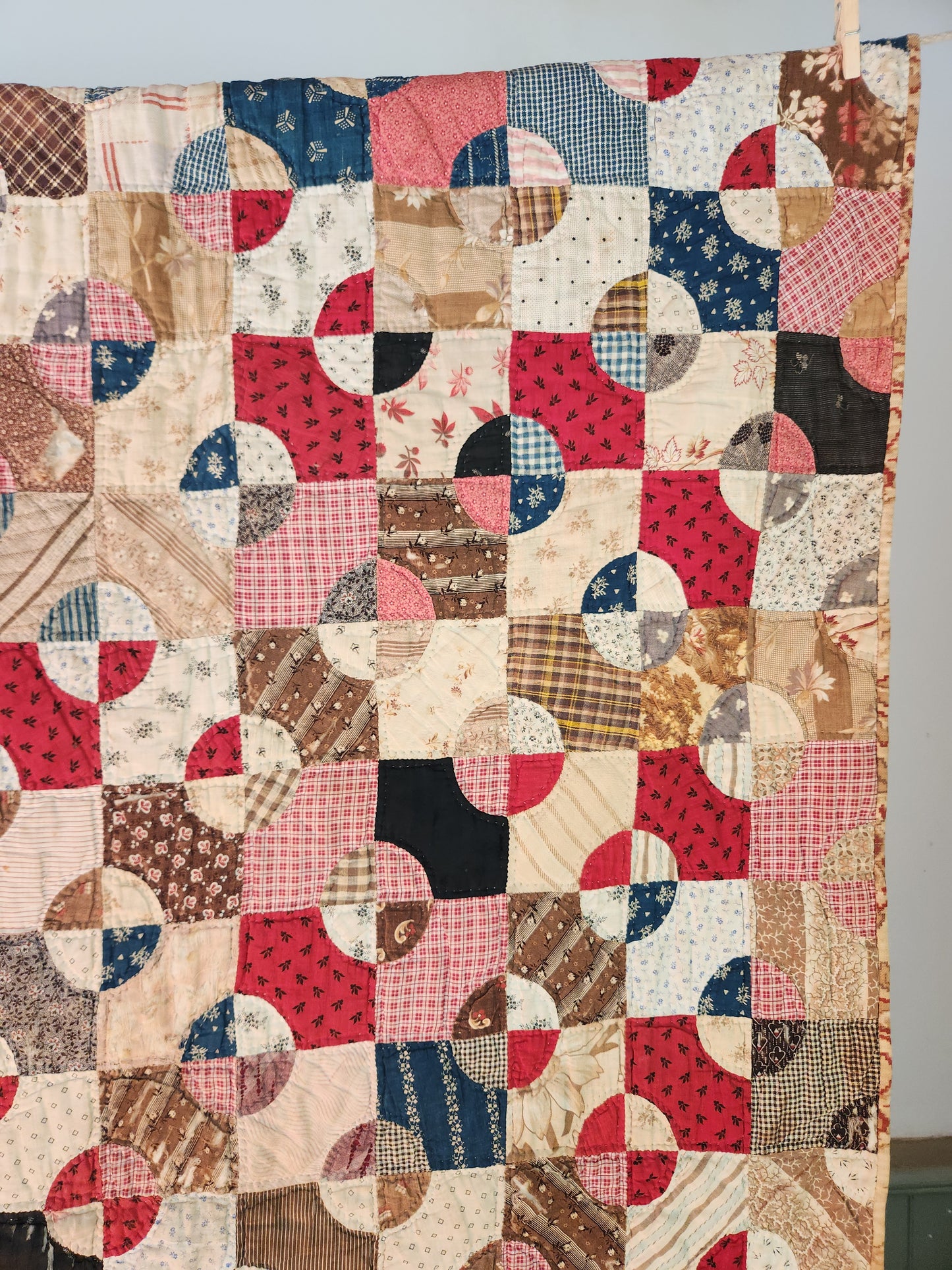 Antique Snowball Quilt c1890