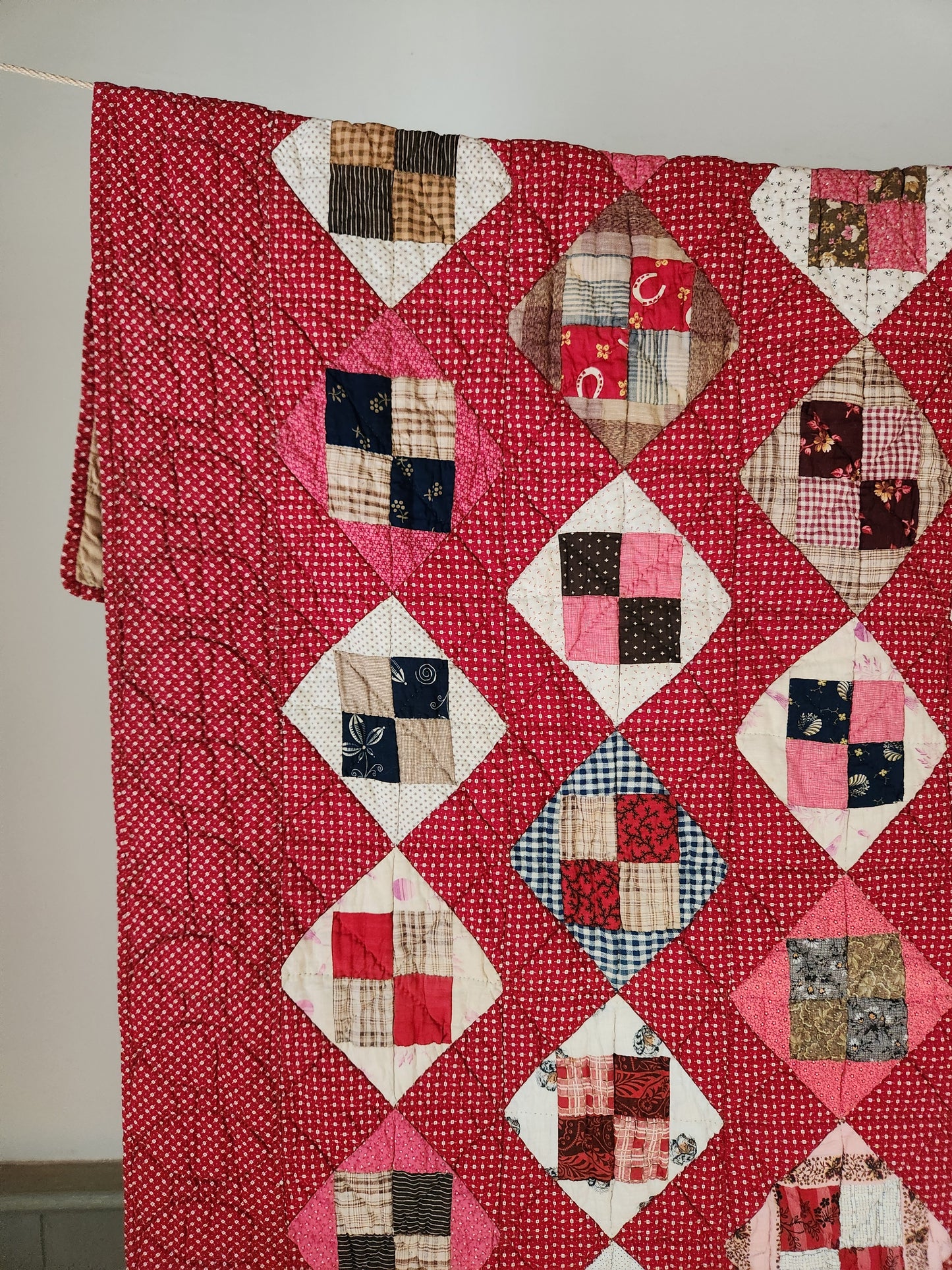 Stunning Patchwork Quilt c1890