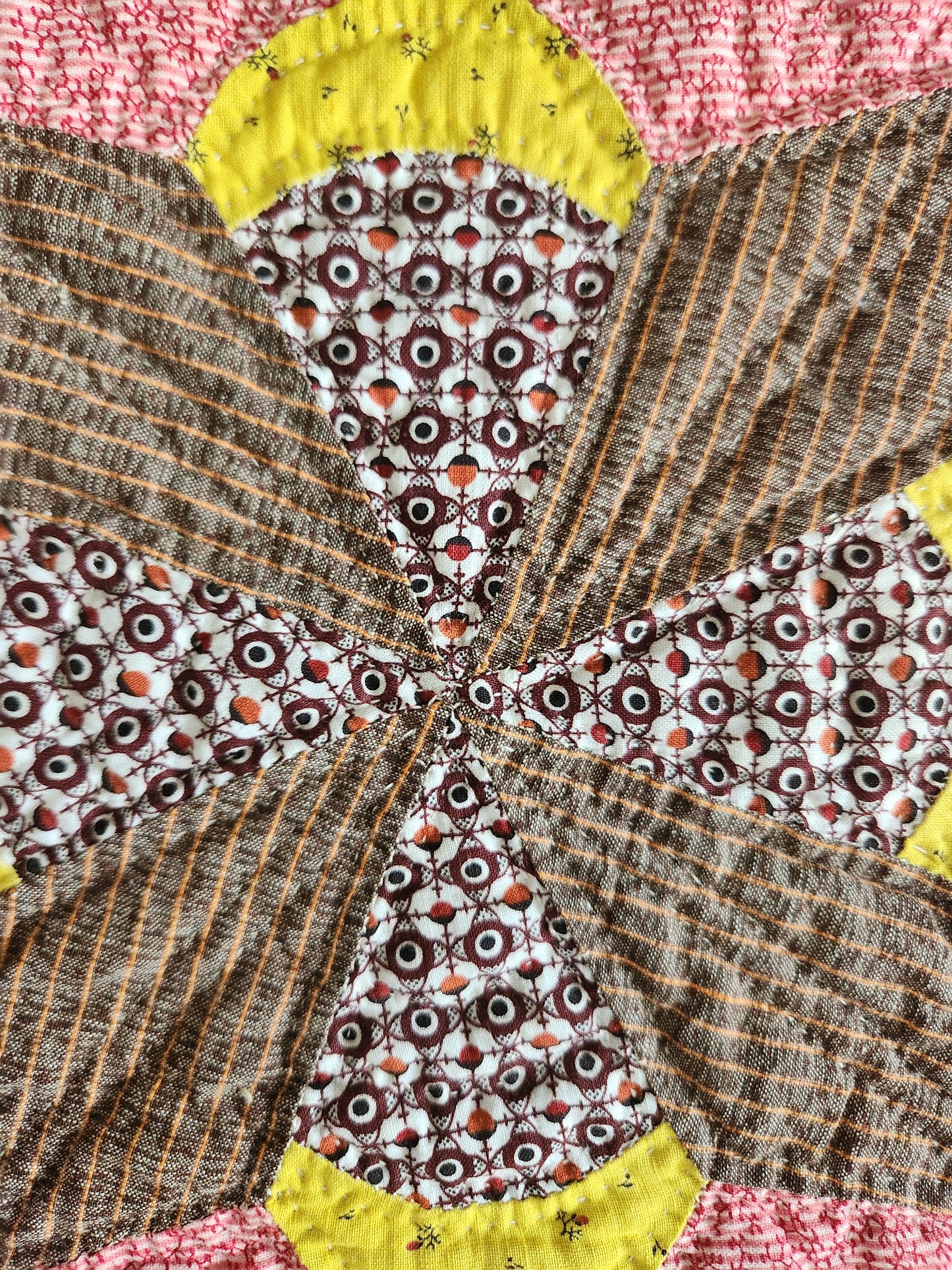 Antique Lucky Star Quilt c1880
