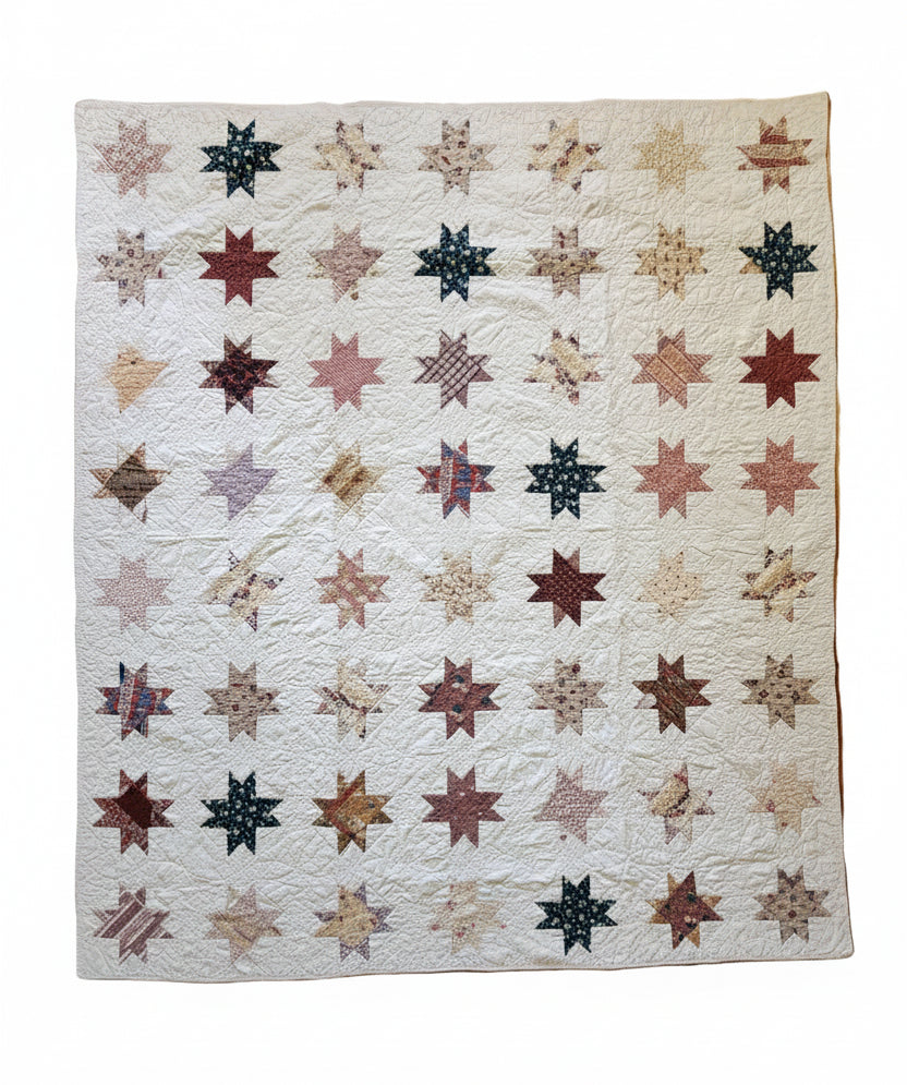 Antique 19th Century Evening Star Quilt