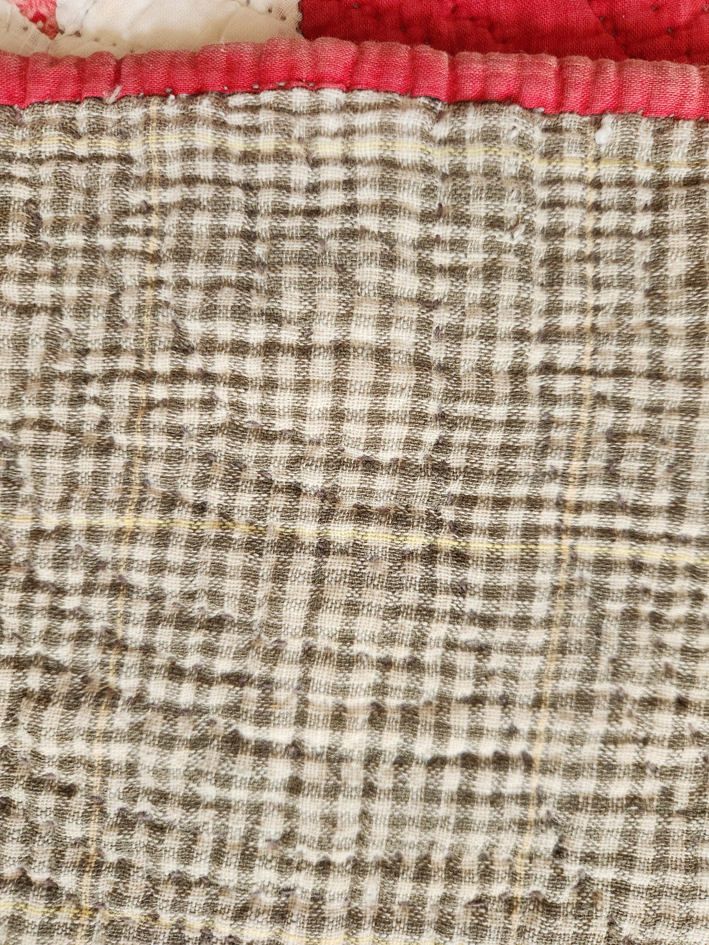 Antique Hole in the Barn Door Patchwork Quilt c1900
