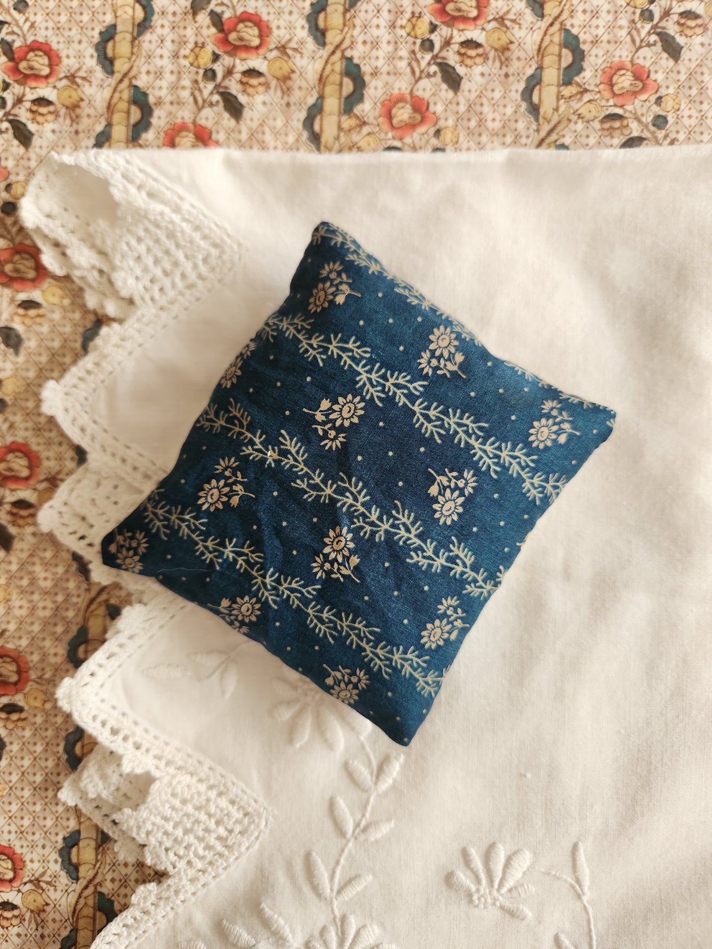 Antique 4 Patch Quilt Block Lavender Sachet