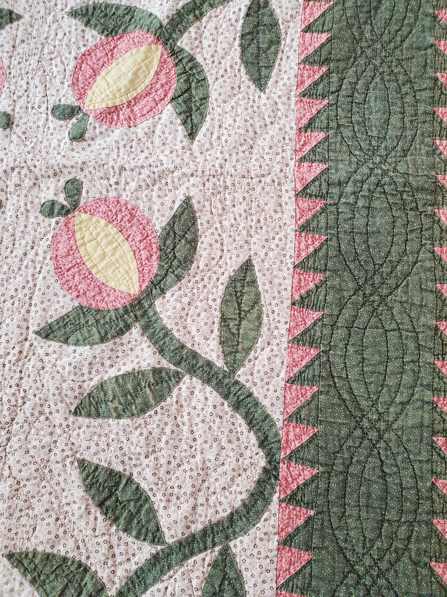 Love Apple Antique Quilt