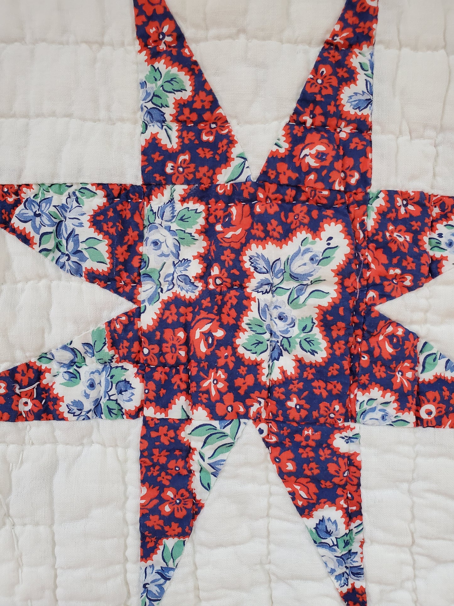 Vintage Sack Star Quilt, ca 1950