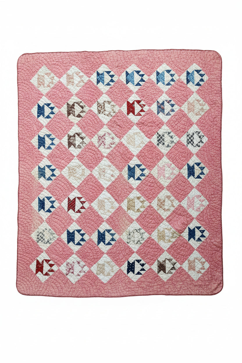 Antique Cactus Basket Quilt