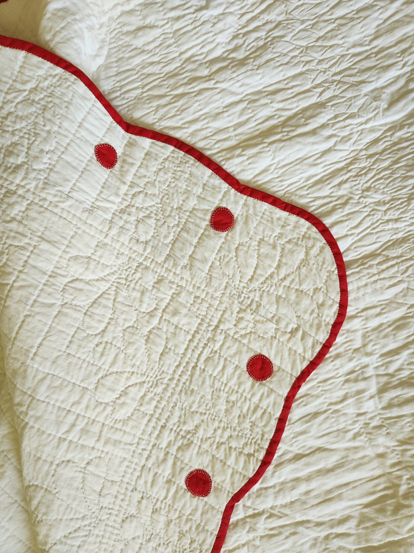 Poppy Applique Quilt c1950