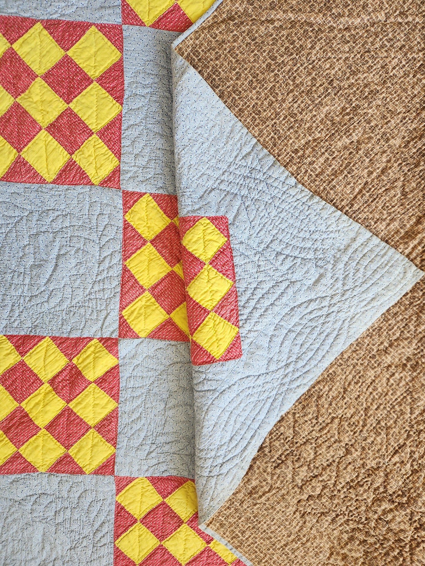 Antique Pennsylvania Nine Patch Quilt