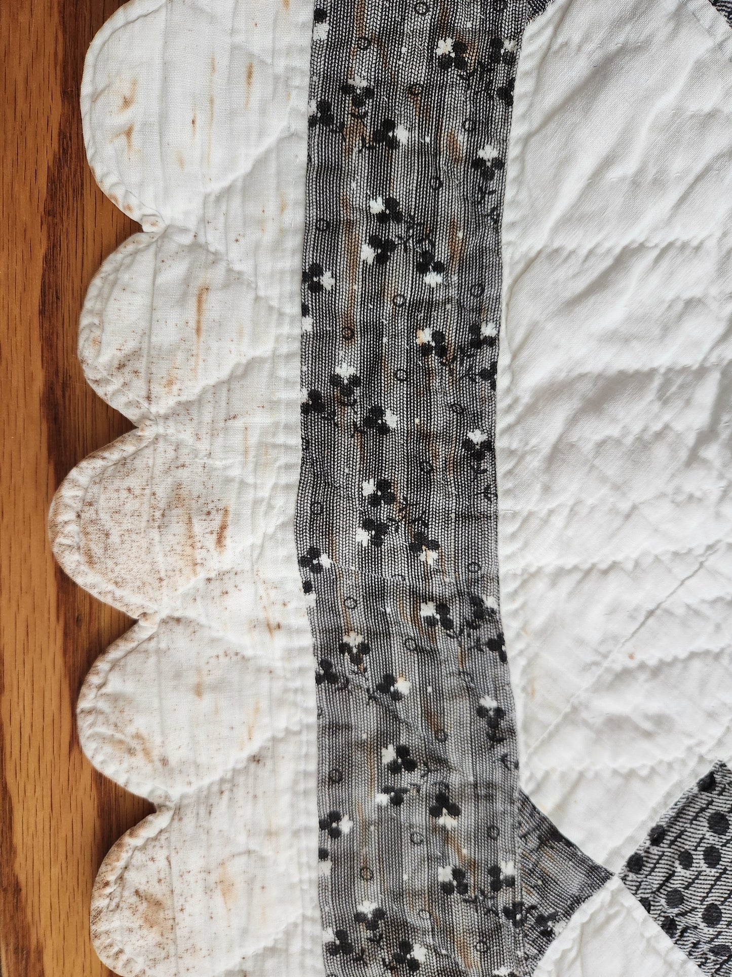 Antique Mourning Quilt c1900