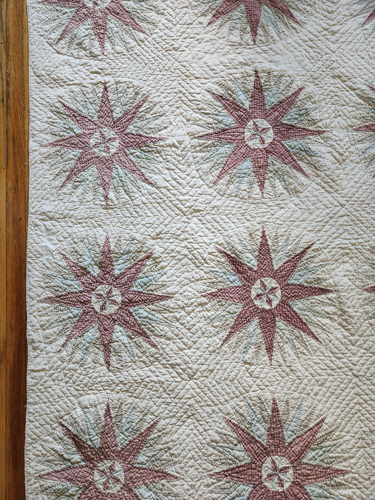 Antique 19th Century Compass Quilt