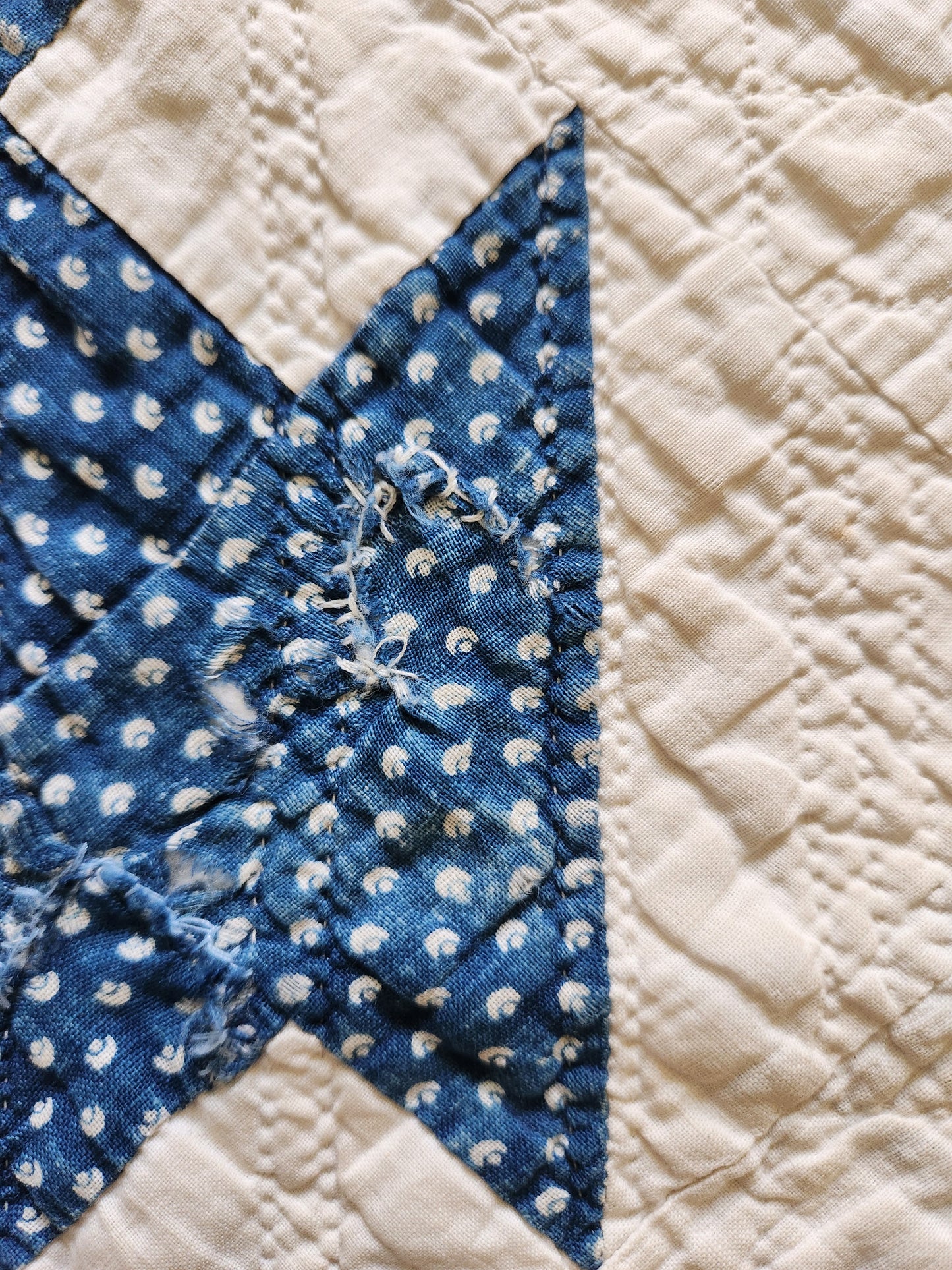 Blue and White Hole in The Barn Door c1890