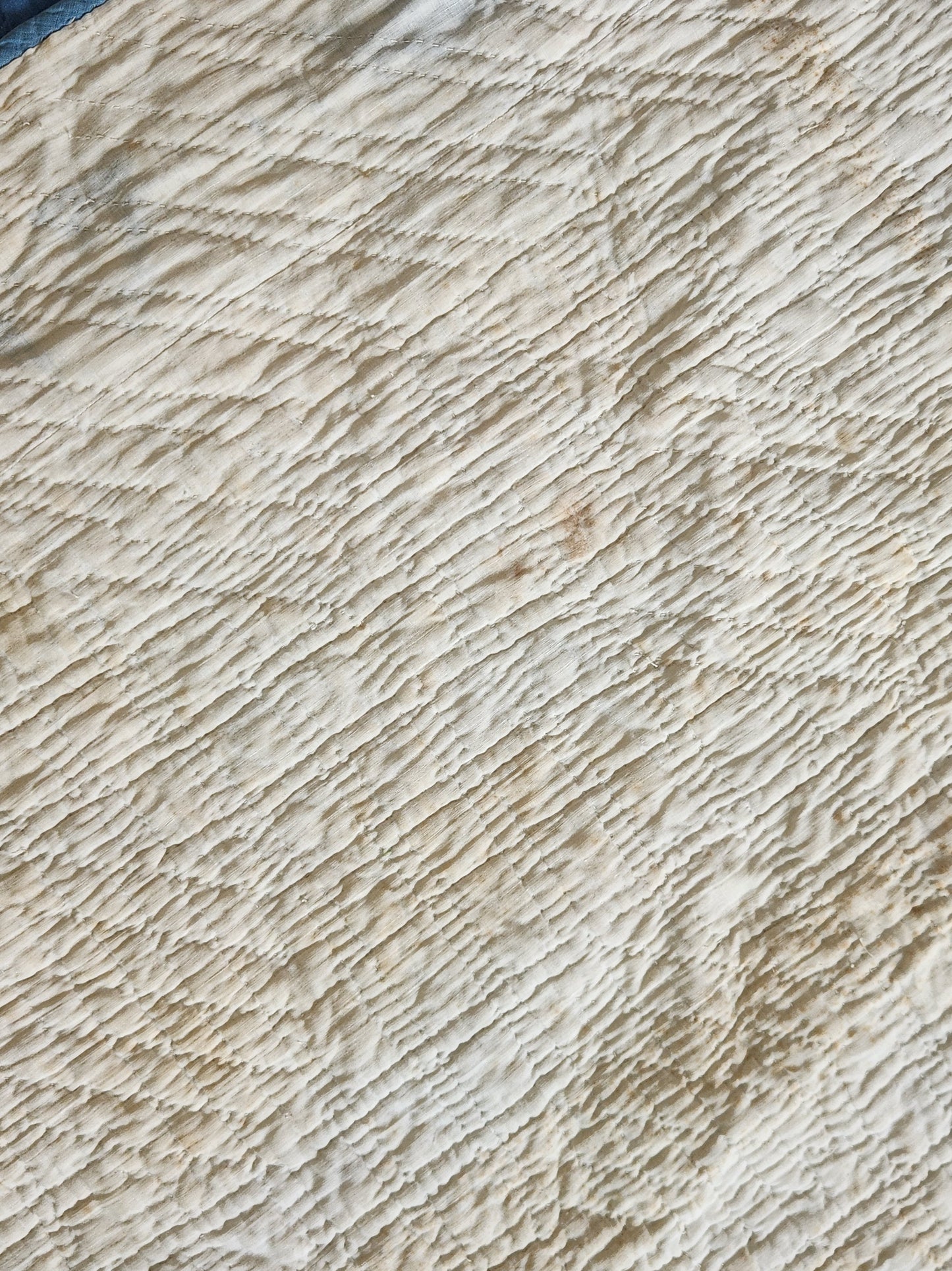 Antique Blue & White Triple Irish Chain Quilt