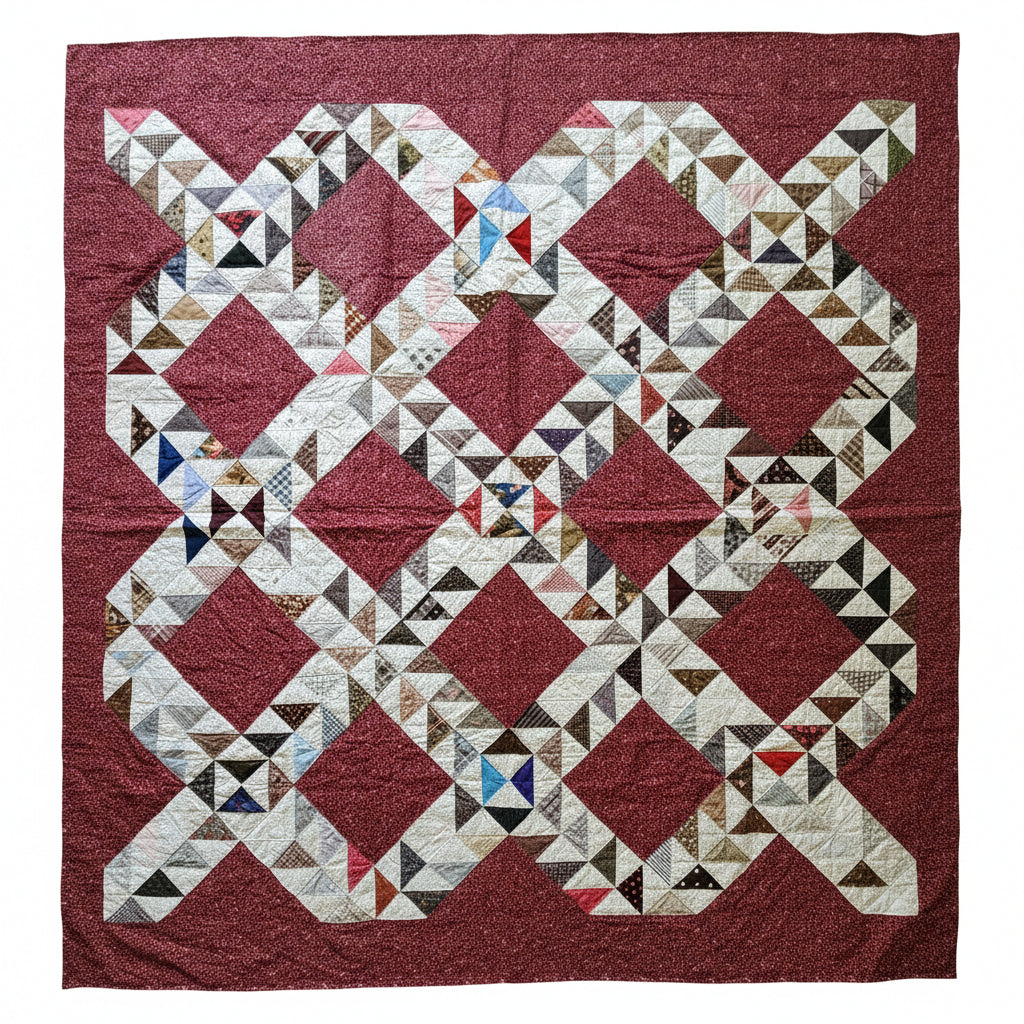 Antique Lady of The Lake Quilt c1890