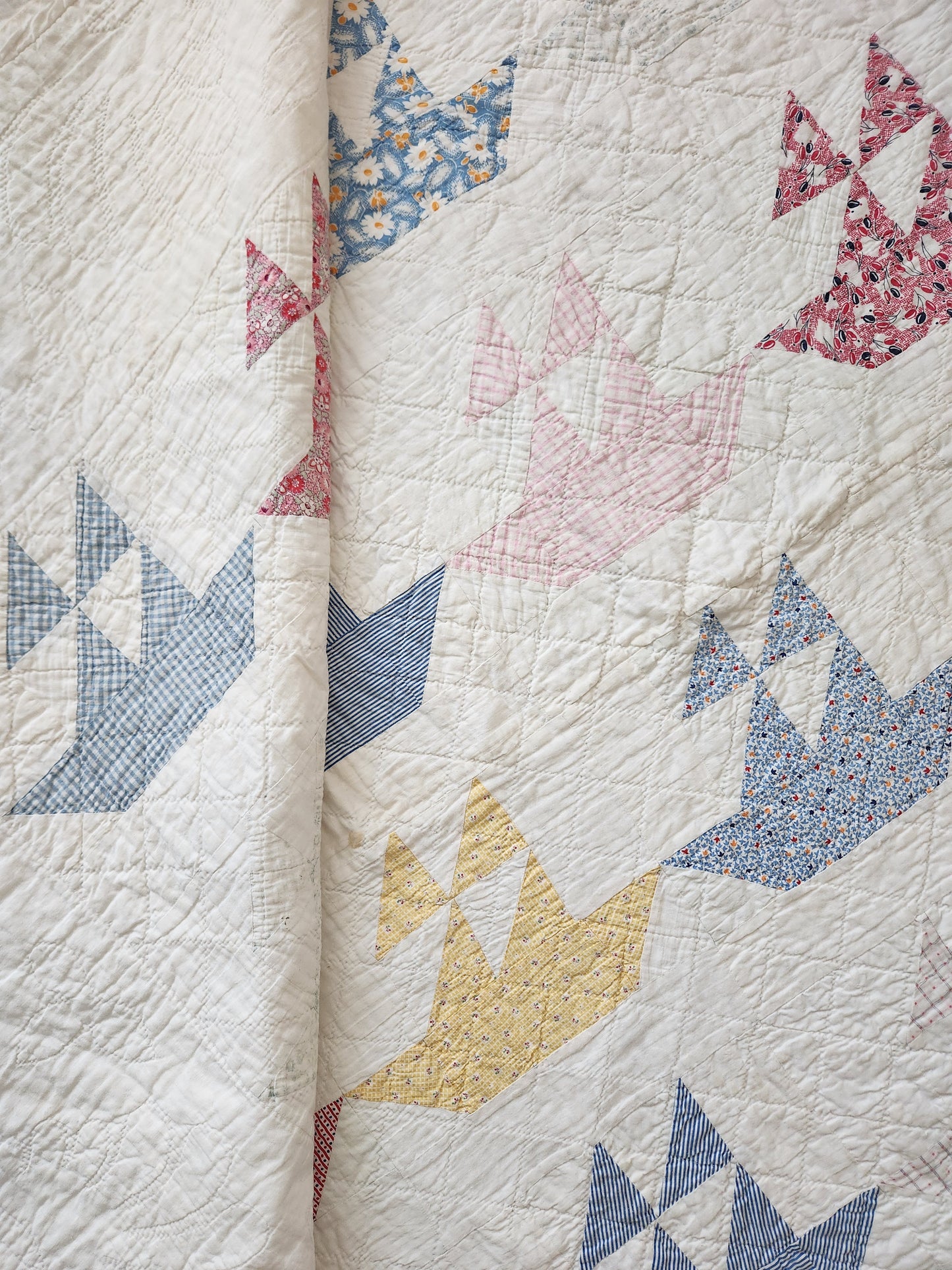 Vintage Sailboat Quilt c1940
