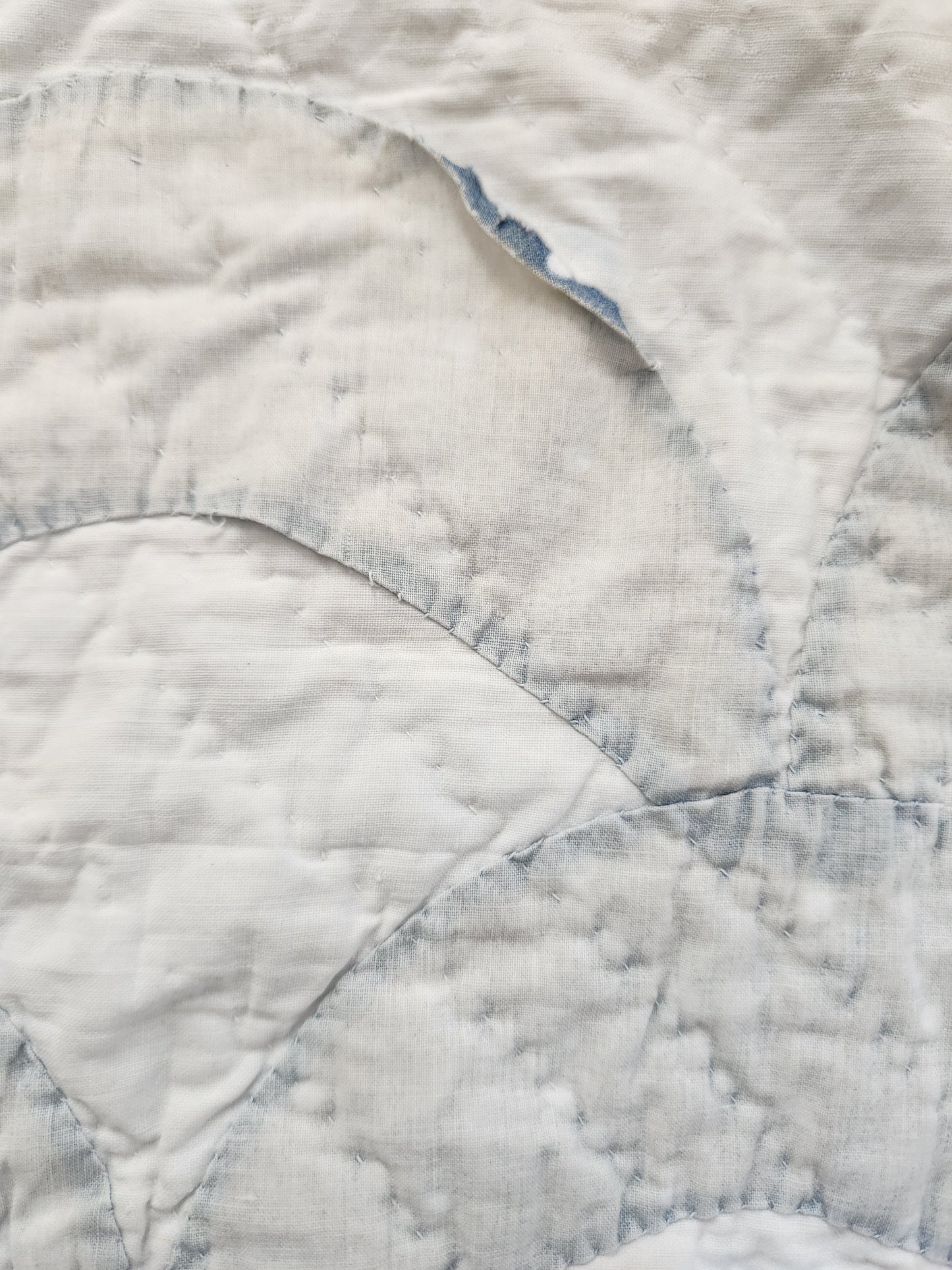 19th Century Blue and White Antique Quilt