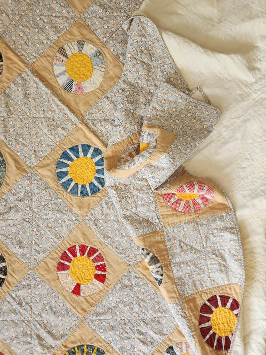 Vintage Wagon Wheel Quilt