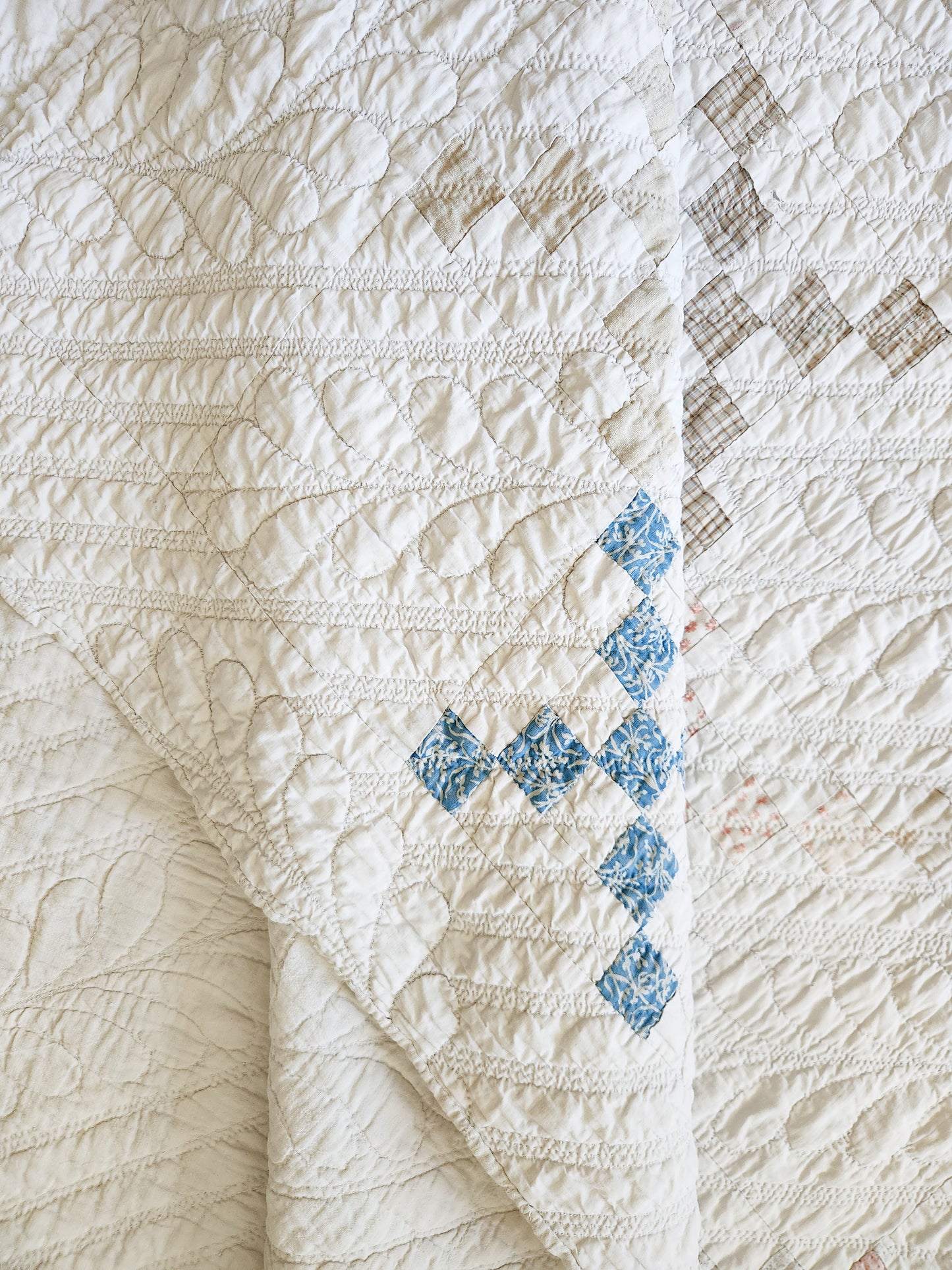 Mid 19th Century Irish Chain Quilt