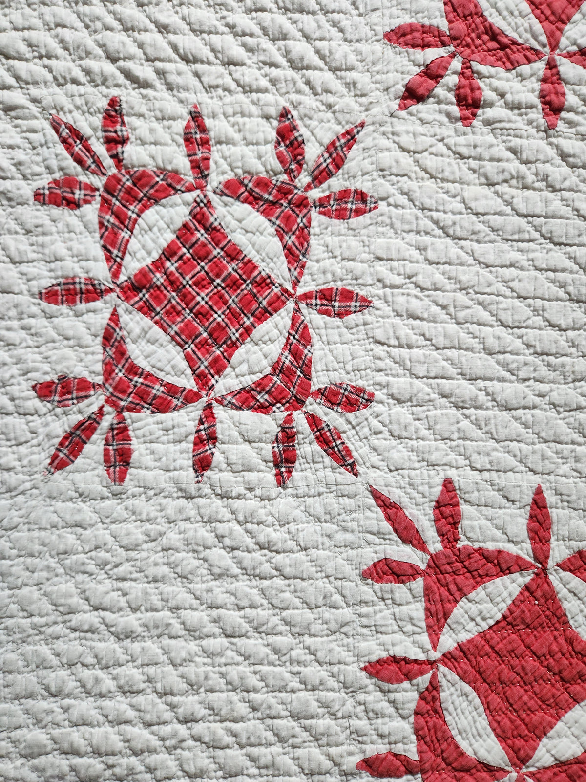 Red & White Patchwork Quilt