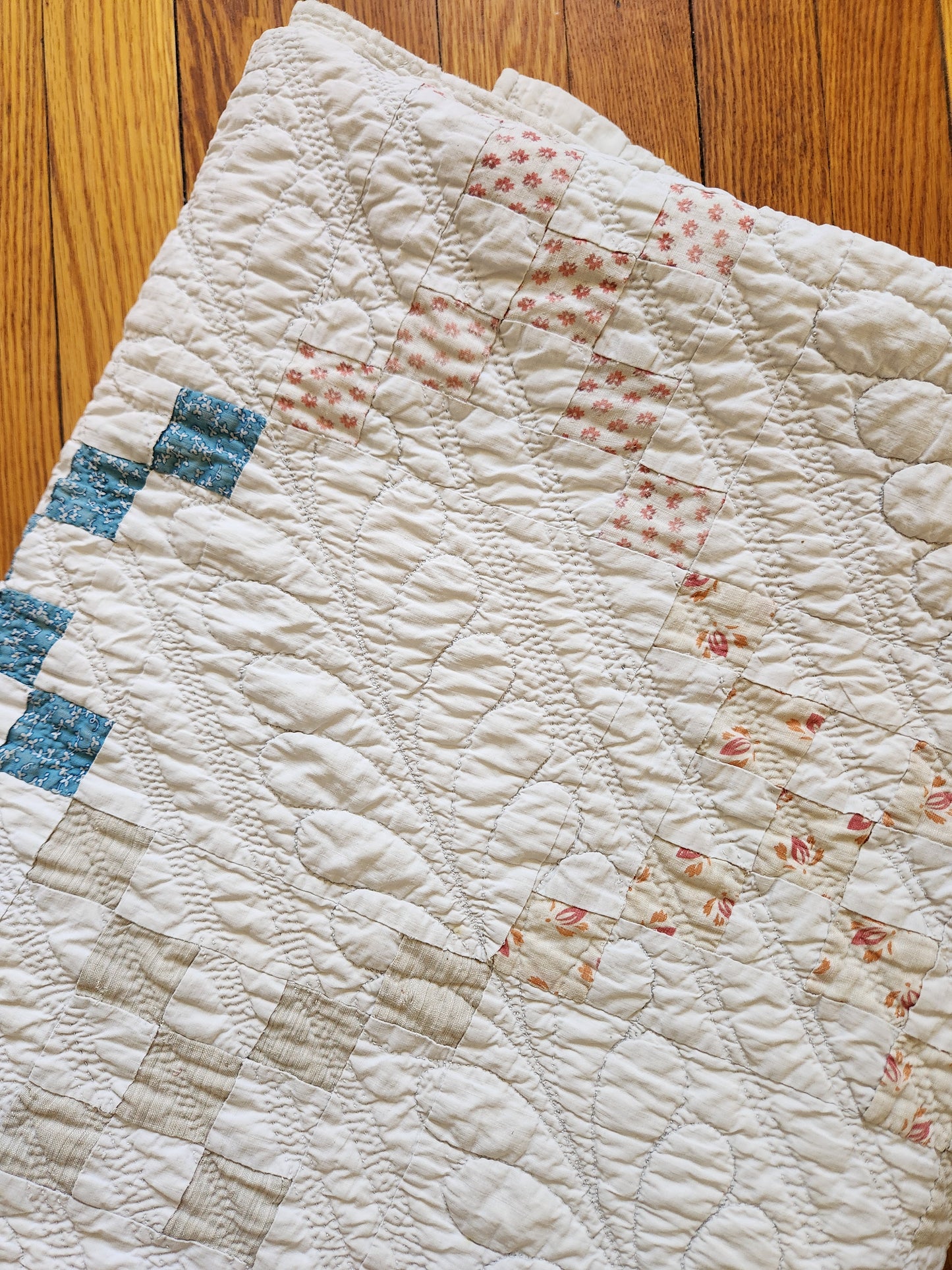 Mid 19th Century Irish Chain Quilt