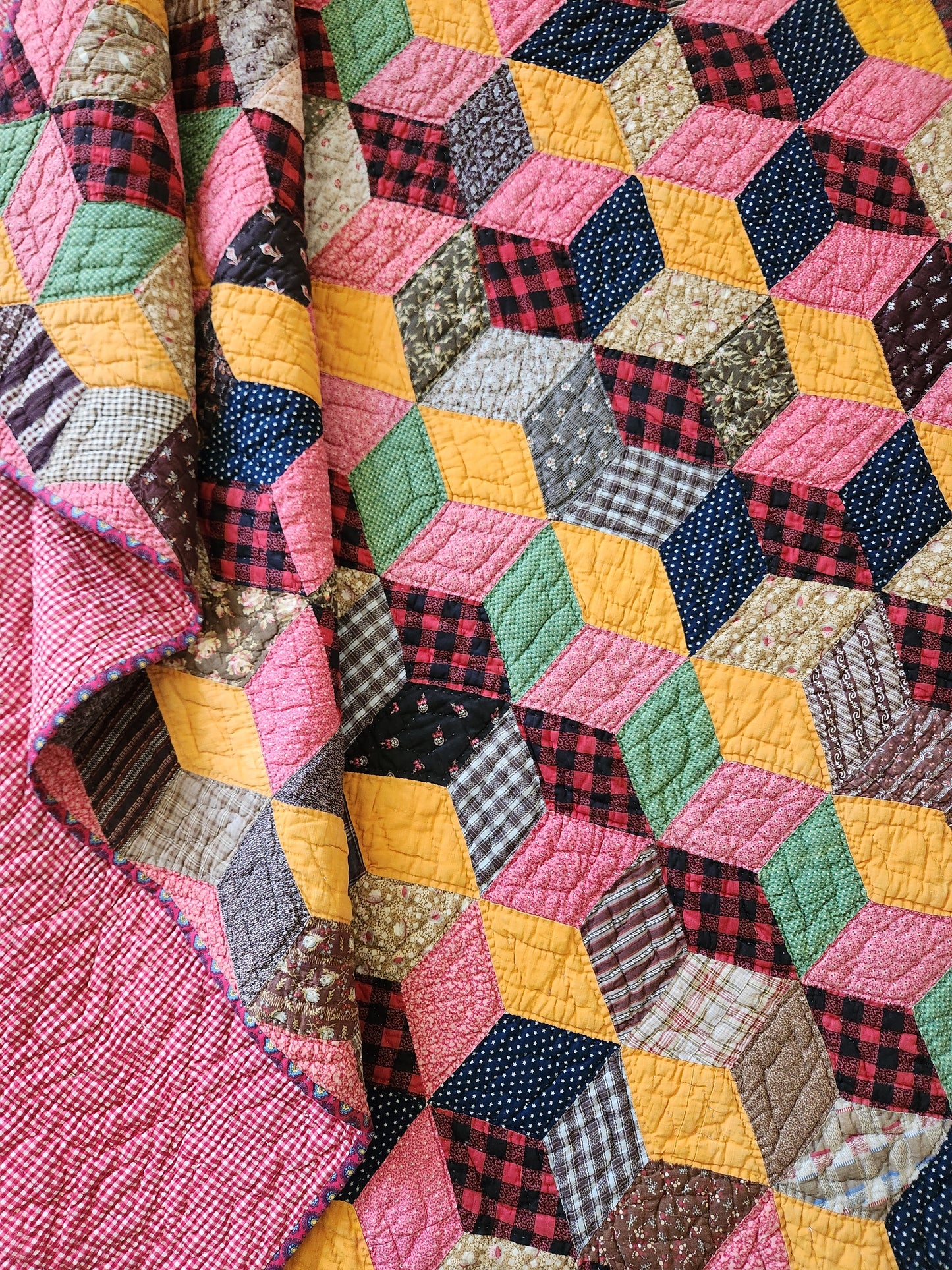 Tumbling Block Quilt